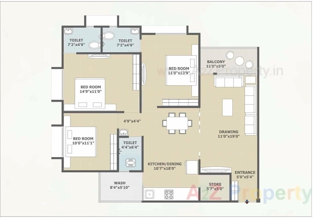 Layout of real estate project Abhinav Residency located at Nikol, Ahmedabad, Gujarat