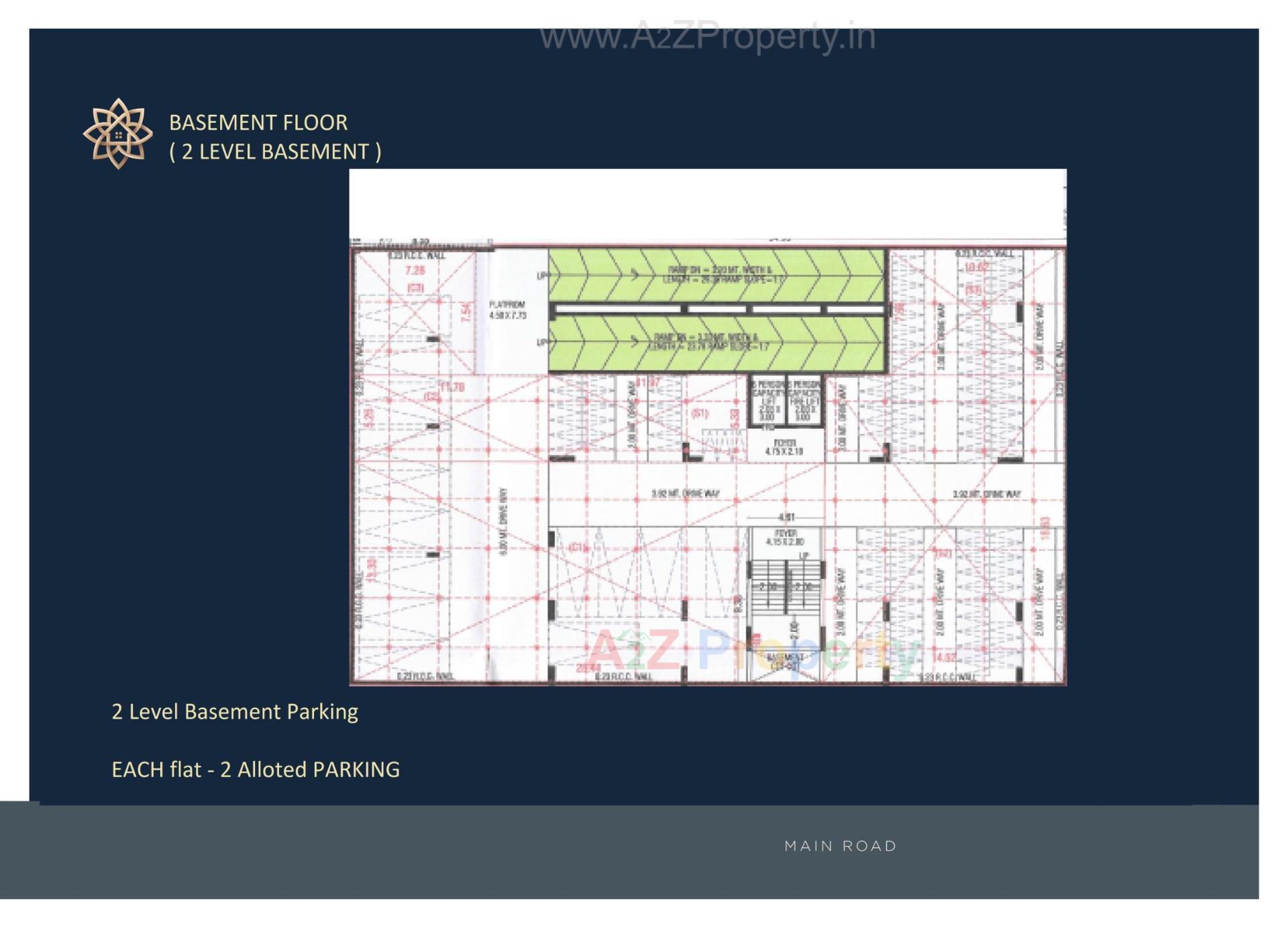 Layout of real estate project Acacia 40 located at Shekpur, Ahmedabad, Gujarat