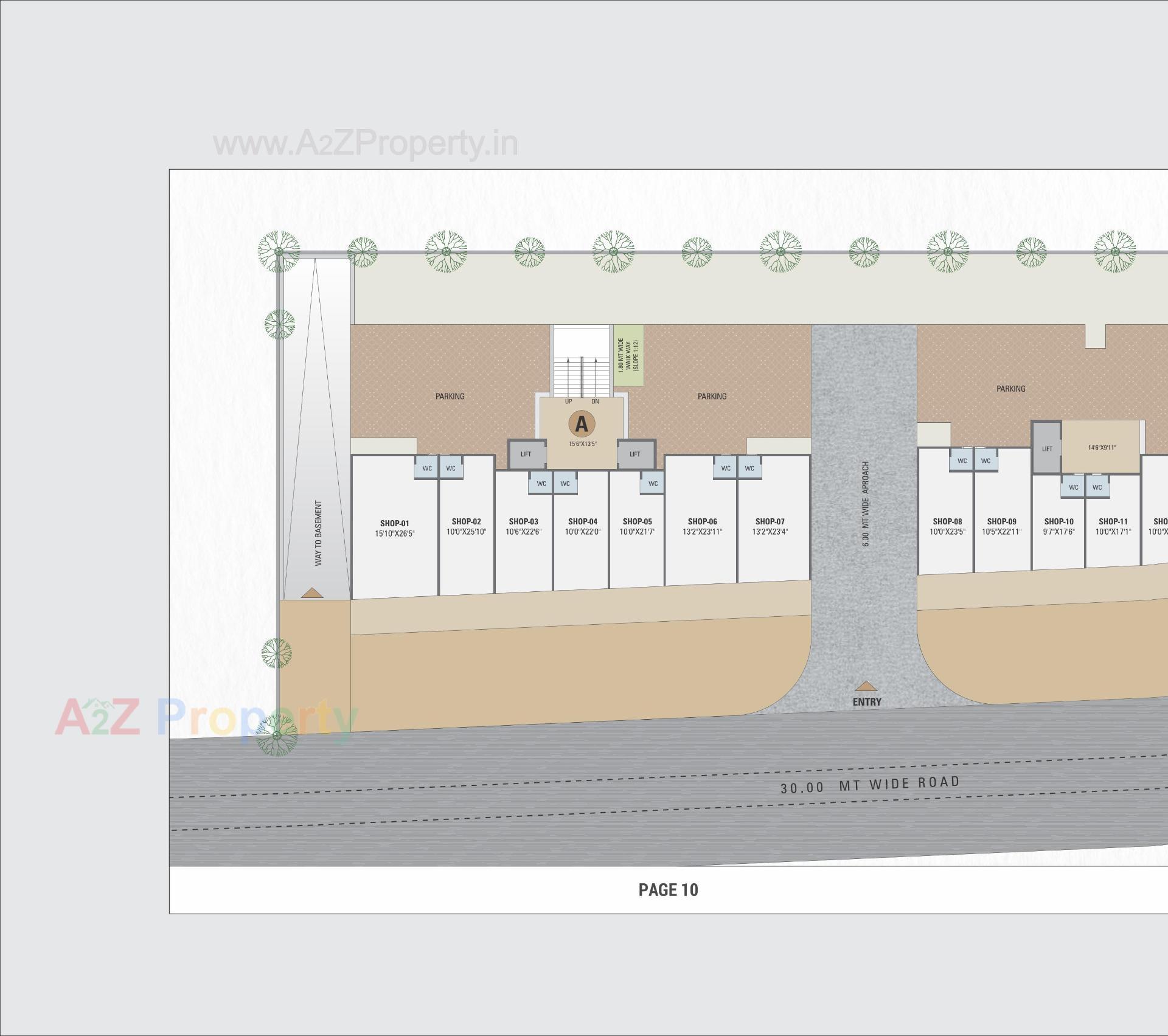 Layout of real estate project Adarsh Diamond located at Bilasiya, Ahmedabad, Gujarat