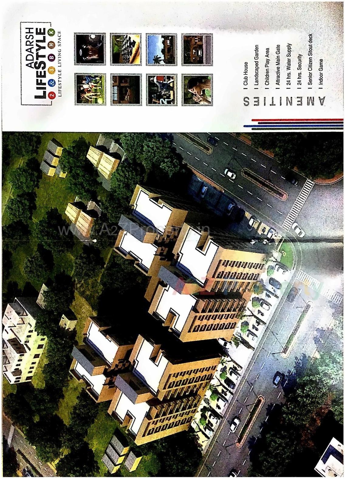 Layout of real estate project Adarsh Life Style located at Nikol, Ahmedabad, Gujarat