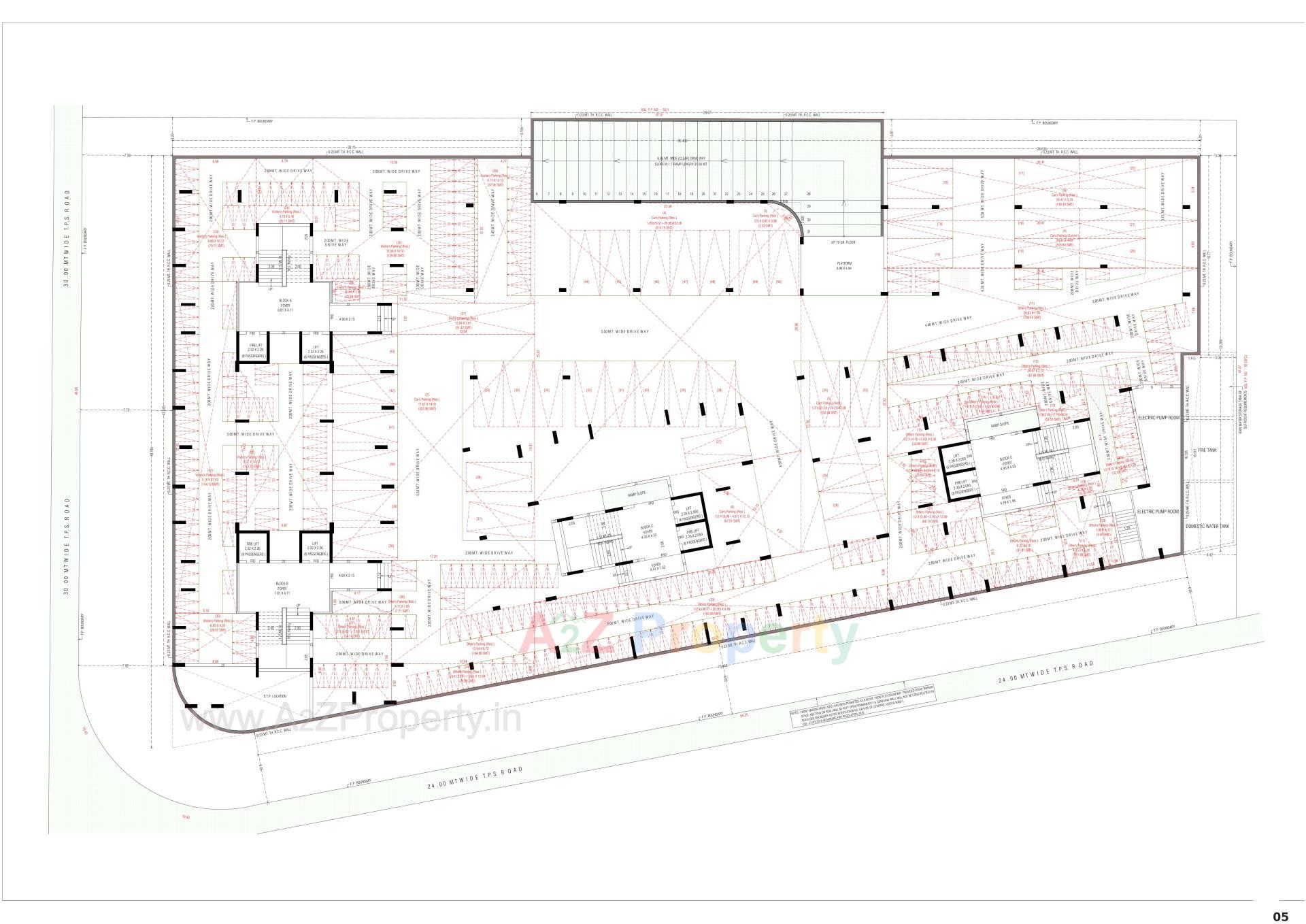 Layout of real estate project Adarsh Lotus located at Vatva, Ahmedabad, Gujarat