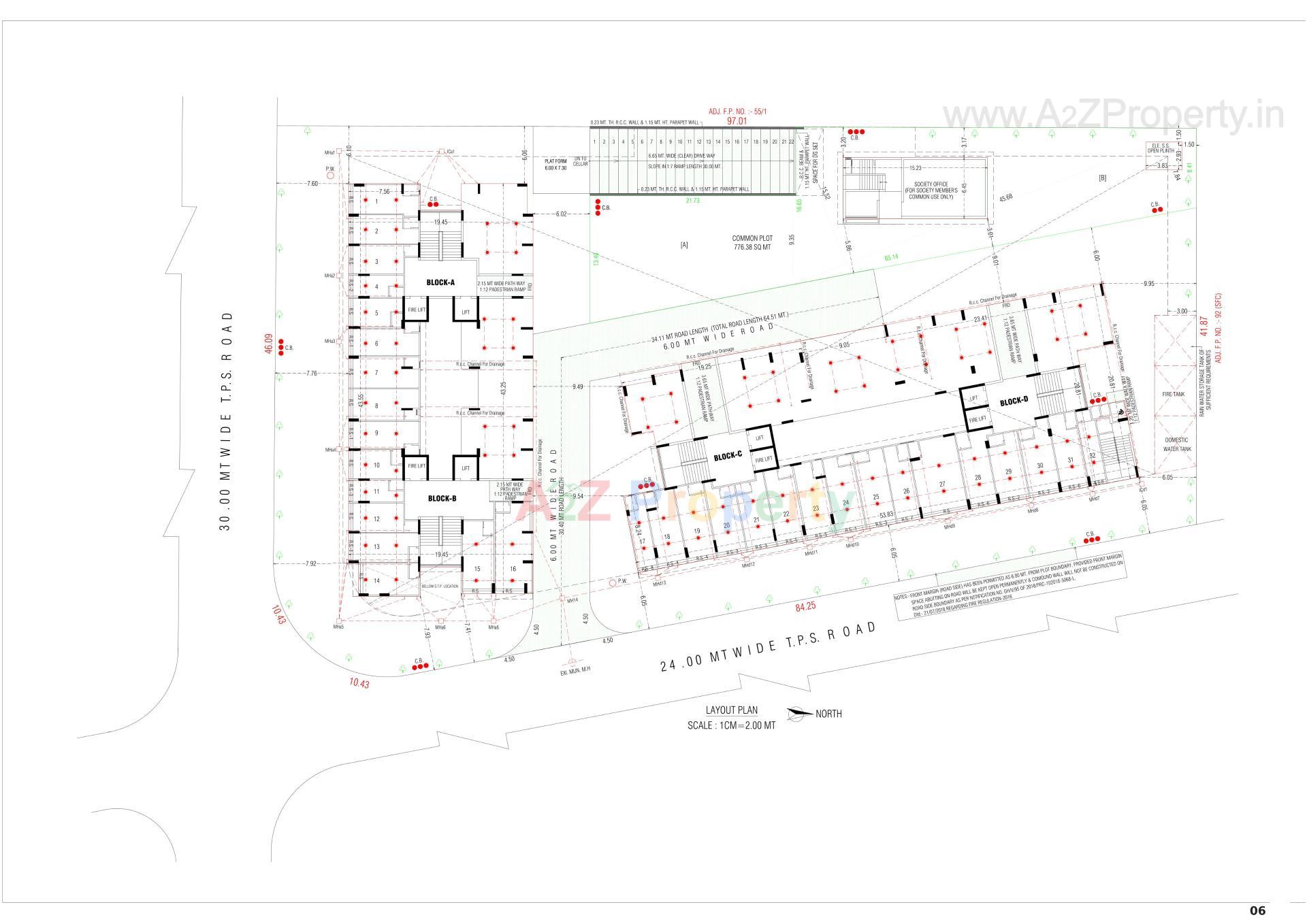 Layout of real estate project Adarsh Lotus located at Vatva, Ahmedabad, Gujarat