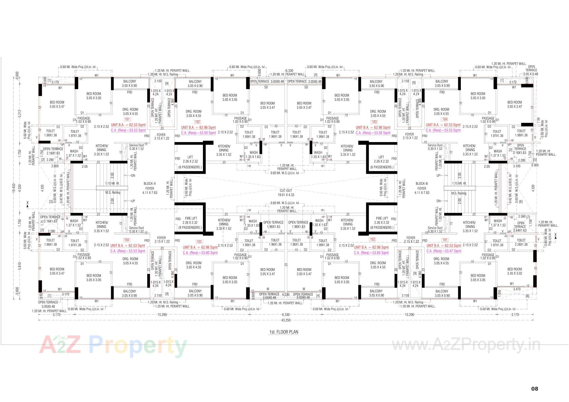 Layout of real estate project Adarsh Lotus located at Vatva, Ahmedabad, Gujarat