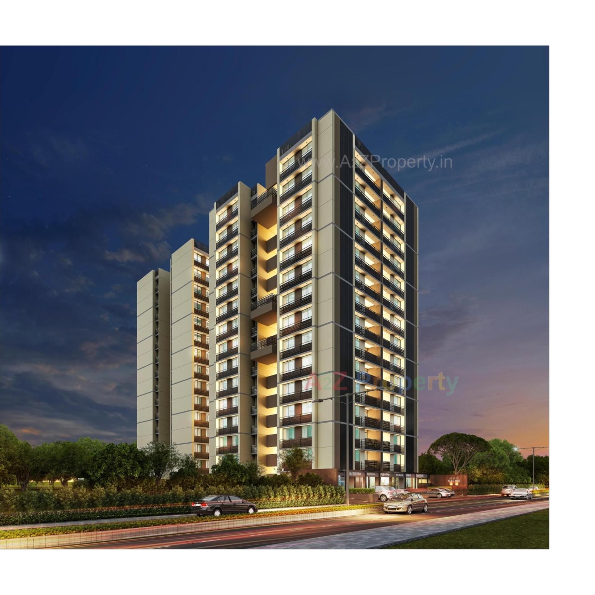 3D Elevation of real estate project Adarsh Orchid Residency located at Ahmedabad, Ahmedabad, Gujarat