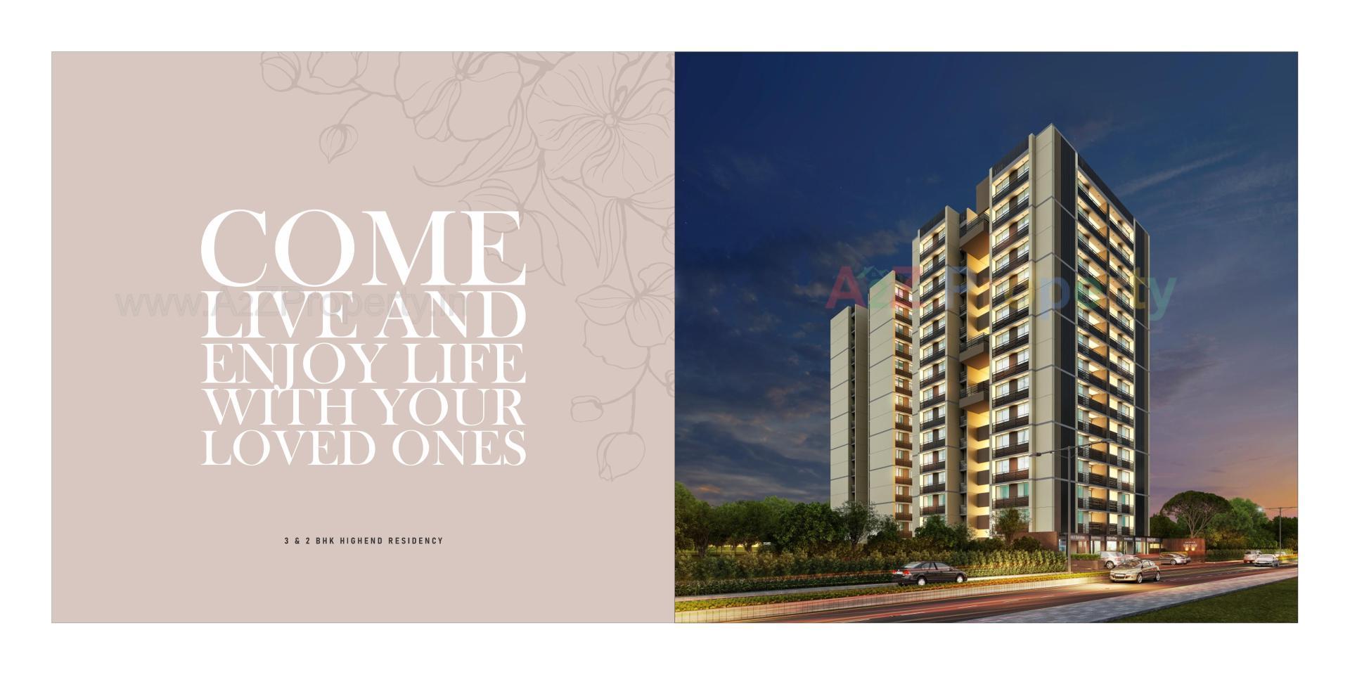 3D Elevation of real estate project Adarsh Orchid Residency located at Ahmedabad, Ahmedabad, Gujarat