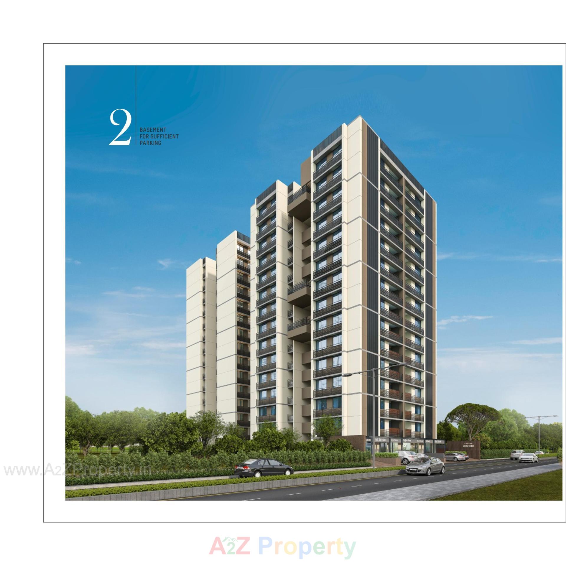 3D Elevation of real estate project Adarsh Orchid Residency located at Ahmedabad, Ahmedabad, Gujarat