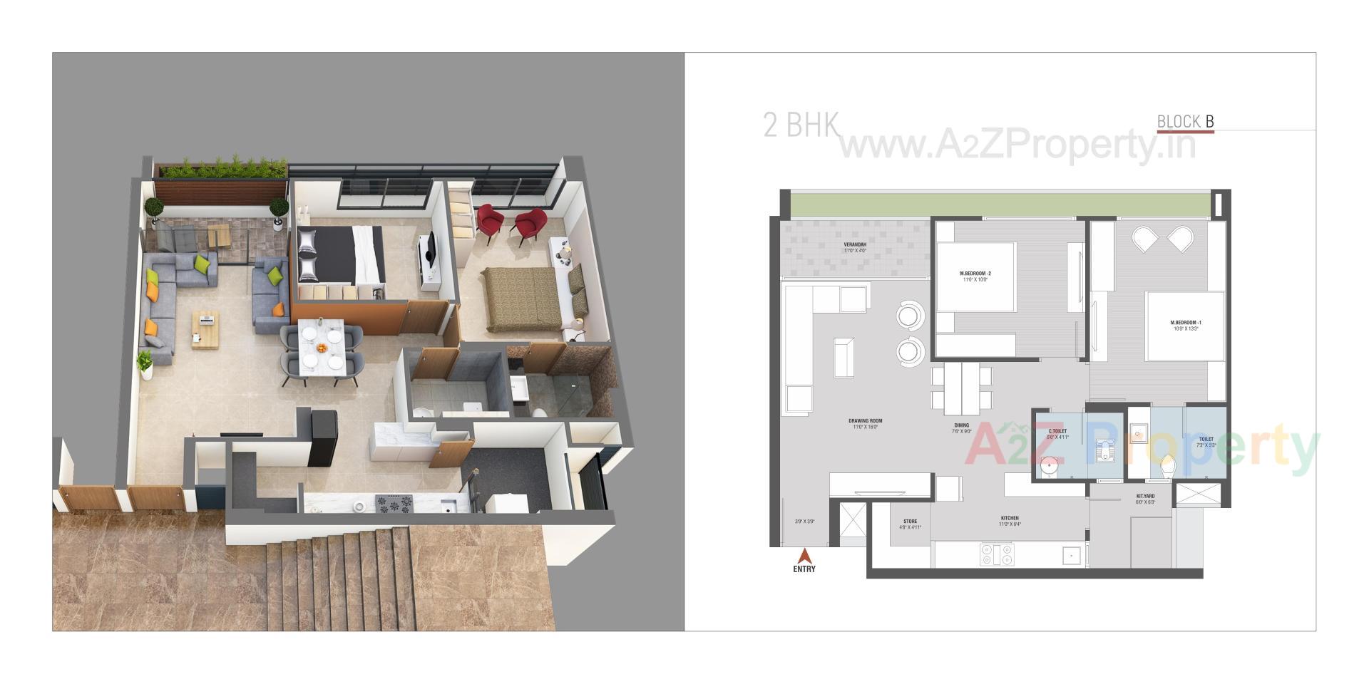 Layout of real estate project Adarsh Orchid Residency located at Ahmedabad, Ahmedabad, Gujarat