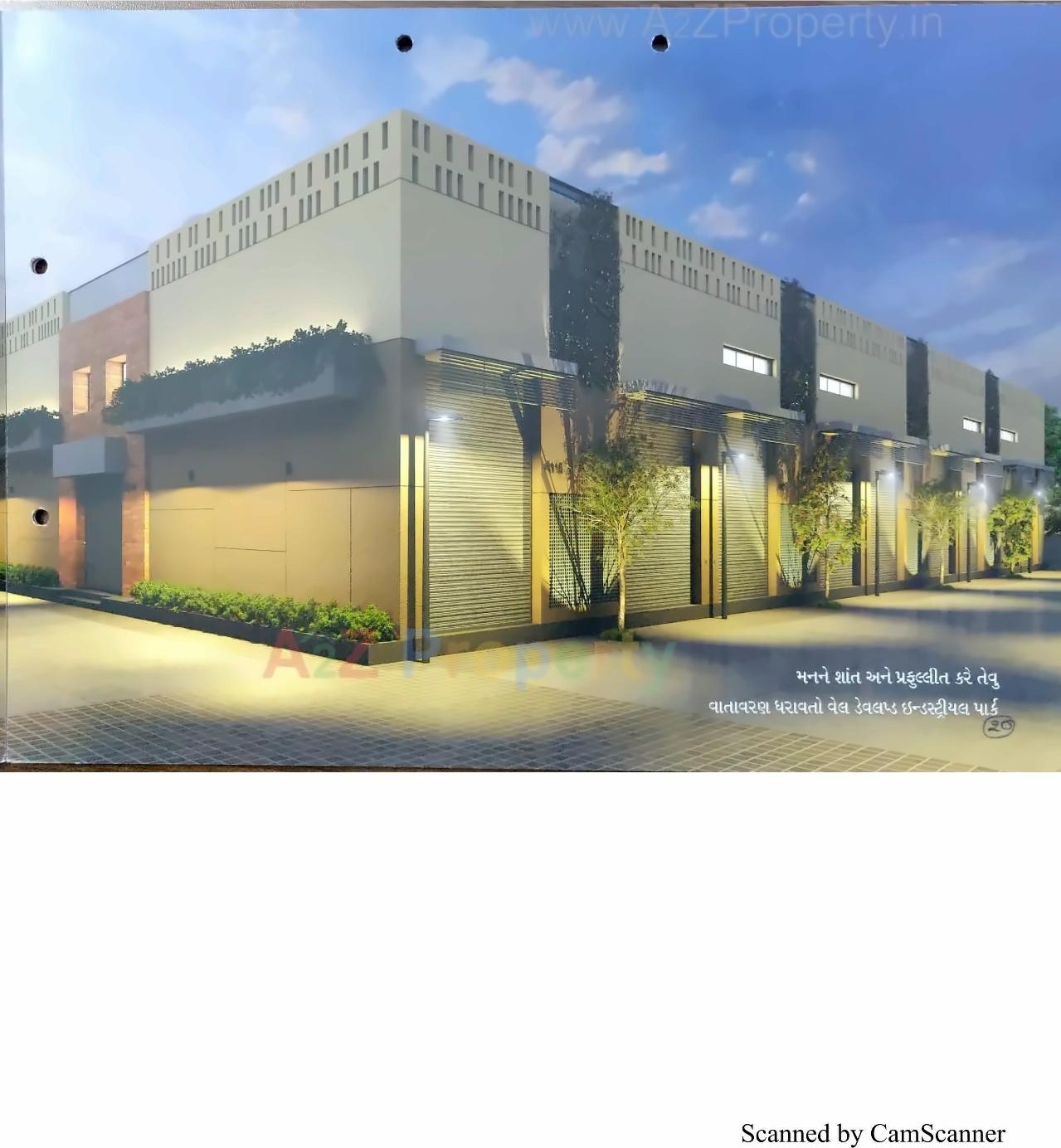 3D Elevation of real estate project Adarsh Silver Industrial Estate located at Kathwada, Ahmedabad, Gujarat