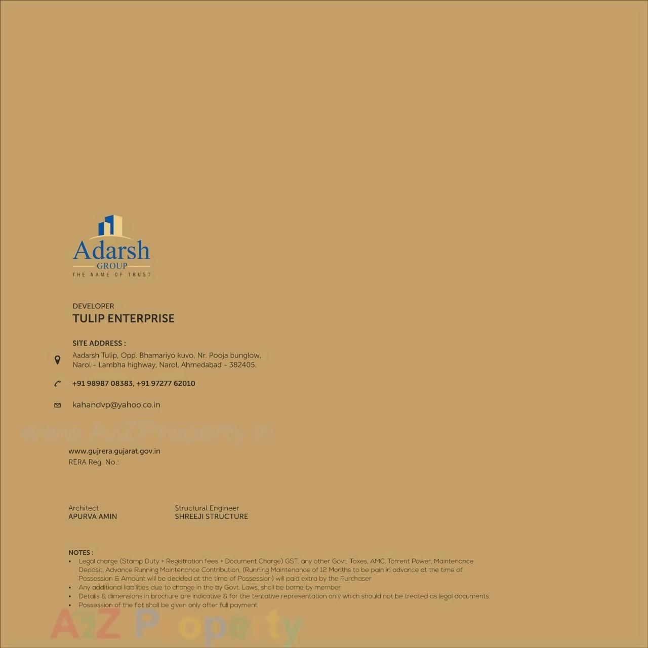  of real estate project Adarsh Tulip Skyview located at Vatva, Ahmedabad, Gujarat