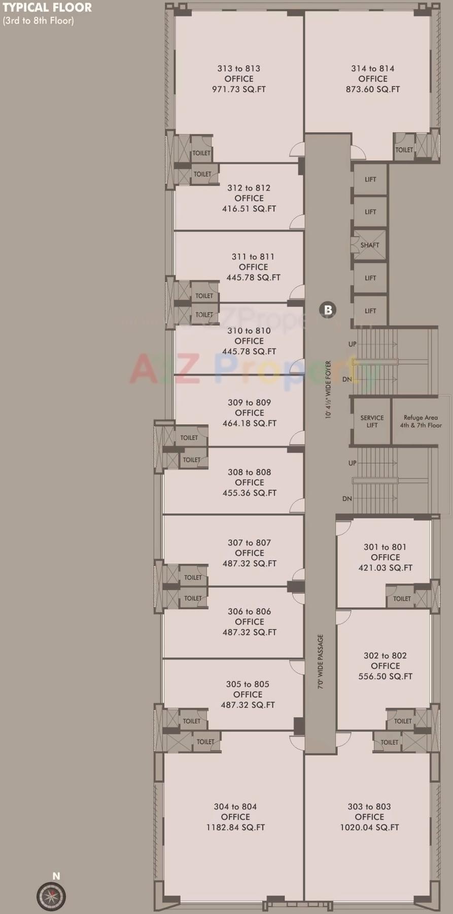 Layout of real estate project Addor Aspire Ii located at Kocharab, Ahmedabad, Gujarat