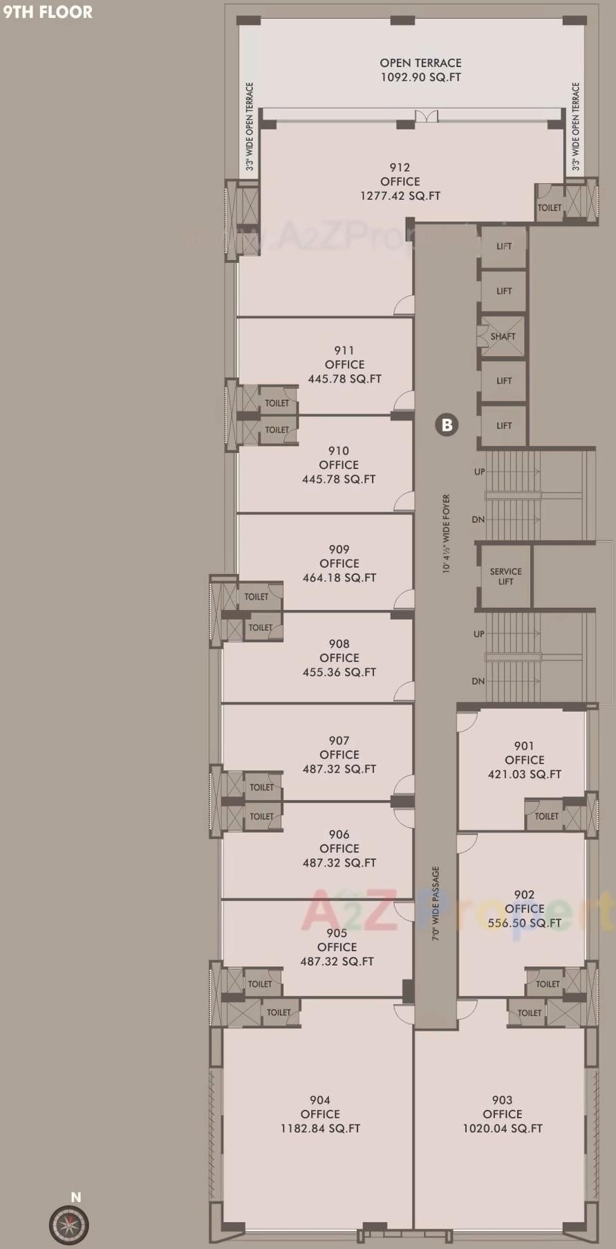 Layout of real estate project Addor Aspire Ii located at Kocharab, Ahmedabad, Gujarat