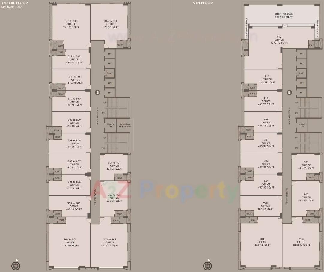 Layout of real estate project Addor Aspire Ii located at Kocharab, Ahmedabad, Gujarat