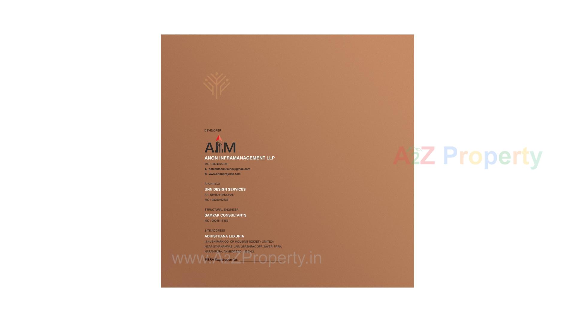  of real estate project Adhisthana Luxuria located at Wadaj, Ahmedabad, Gujarat