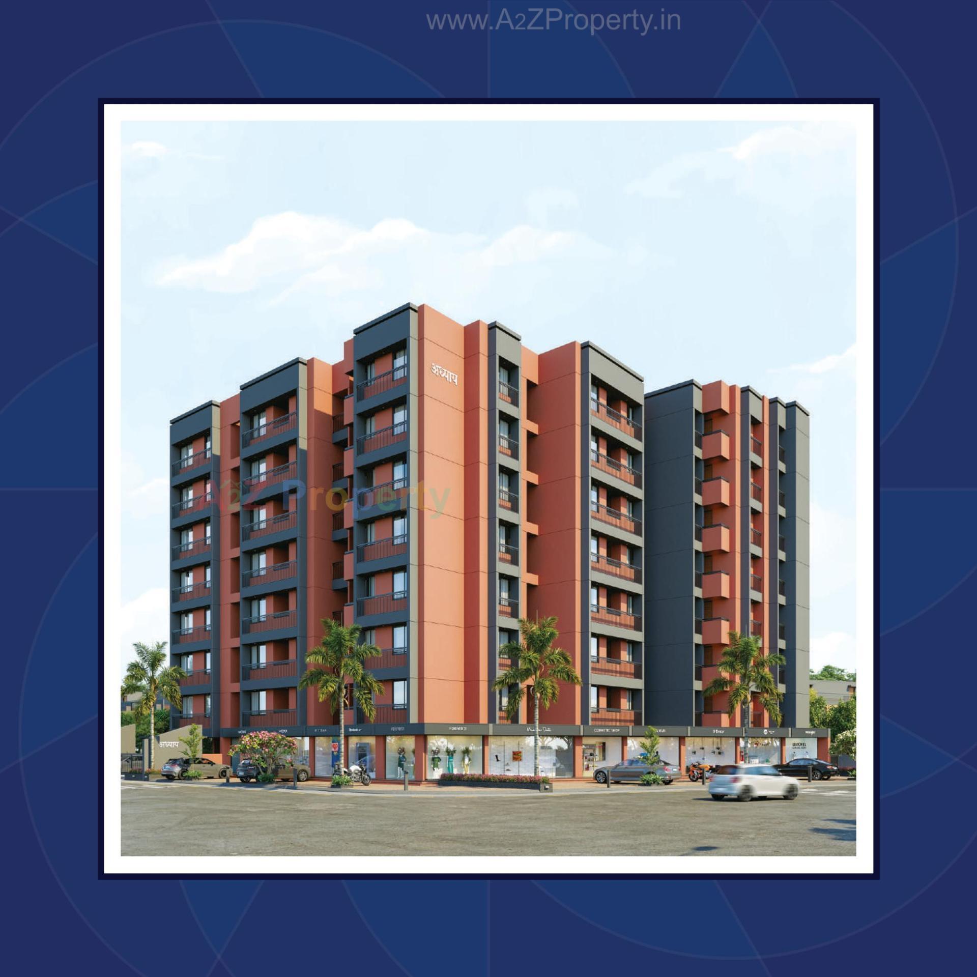 3D Elevation of real estate project Adhyay located at Singrava, Ahmedabad, Gujarat
