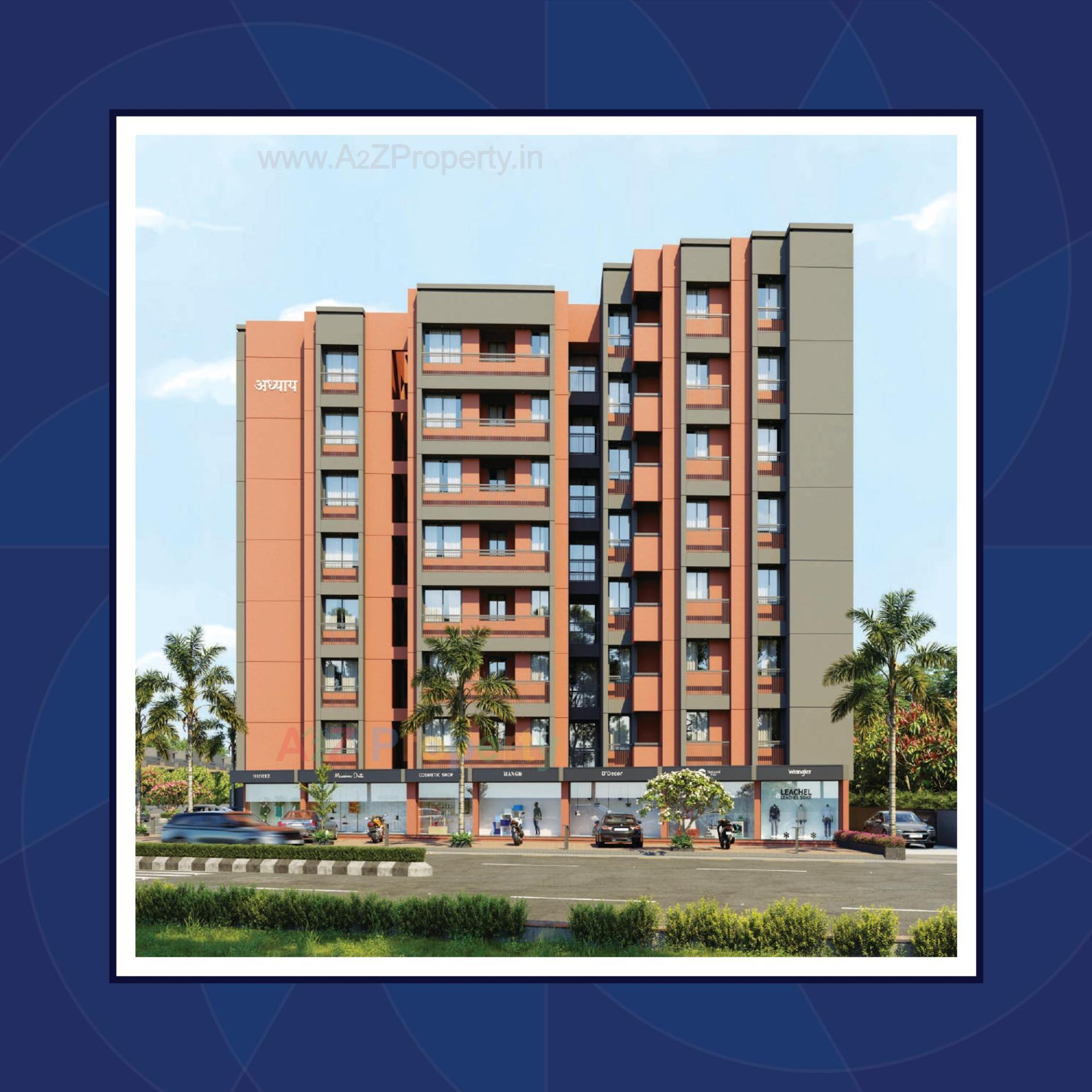 3D Elevation of real estate project Adhyay located at Singrava, Ahmedabad, Gujarat