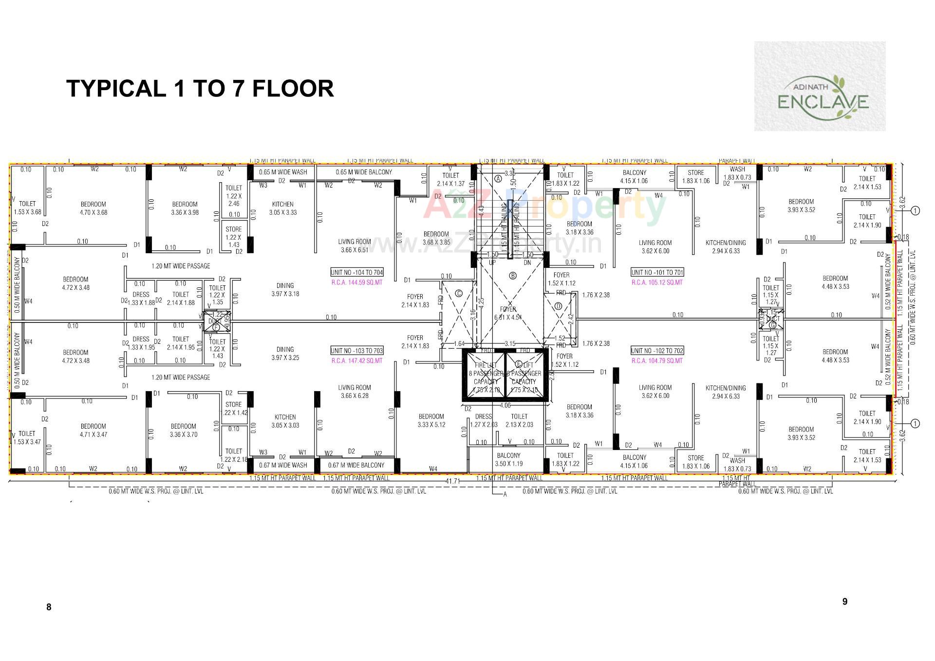 Layout of real estate project Adinath Enclave located at Chhadavad, Ahmedabad, Gujarat