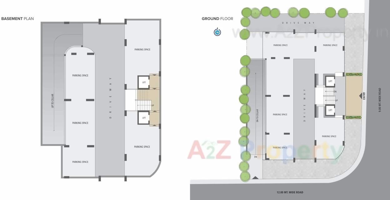 Layout of real estate project Adinath Residency located at Kocharab, Ahmedabad, Gujarat