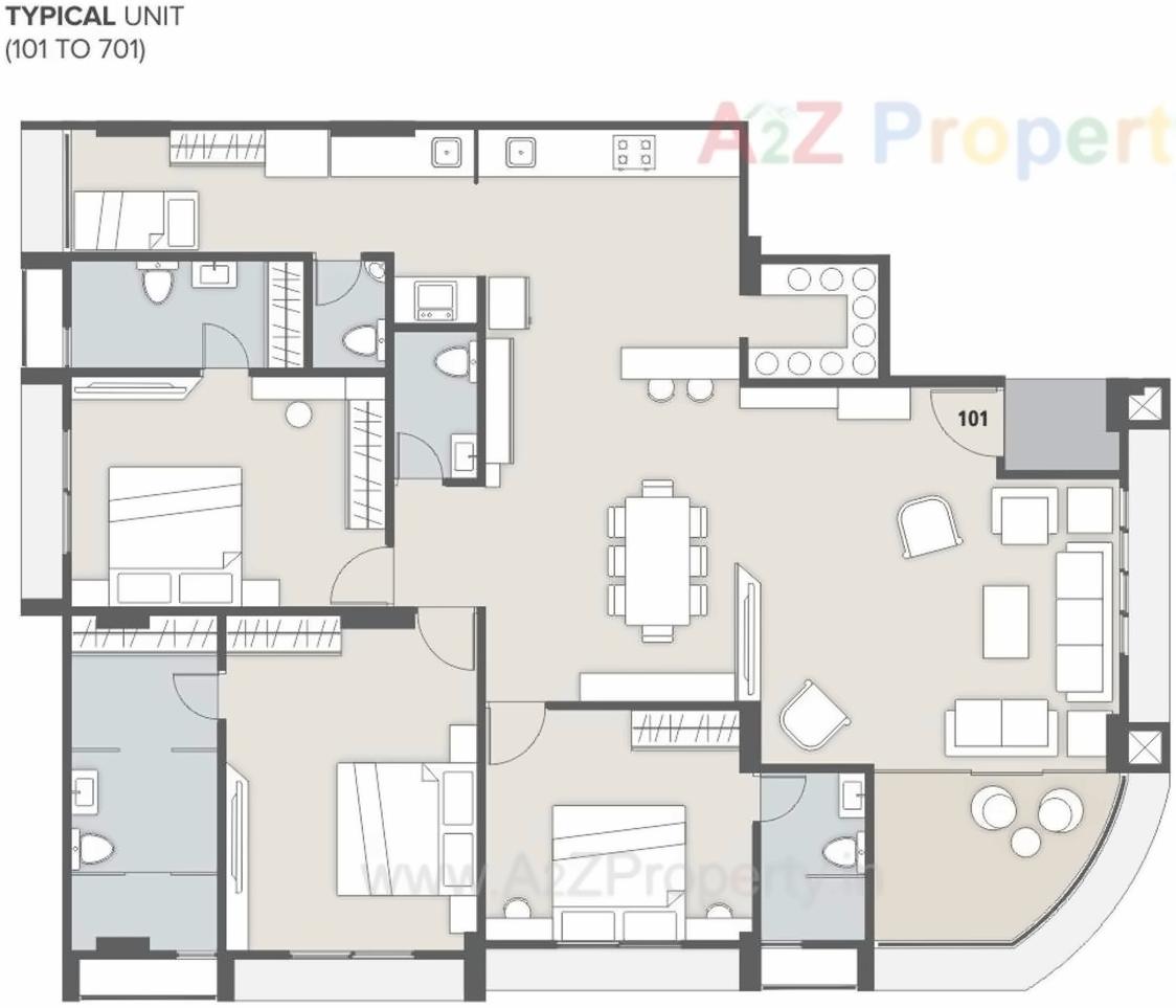 Layout of real estate project Adinath Residency located at Kocharab, Ahmedabad, Gujarat