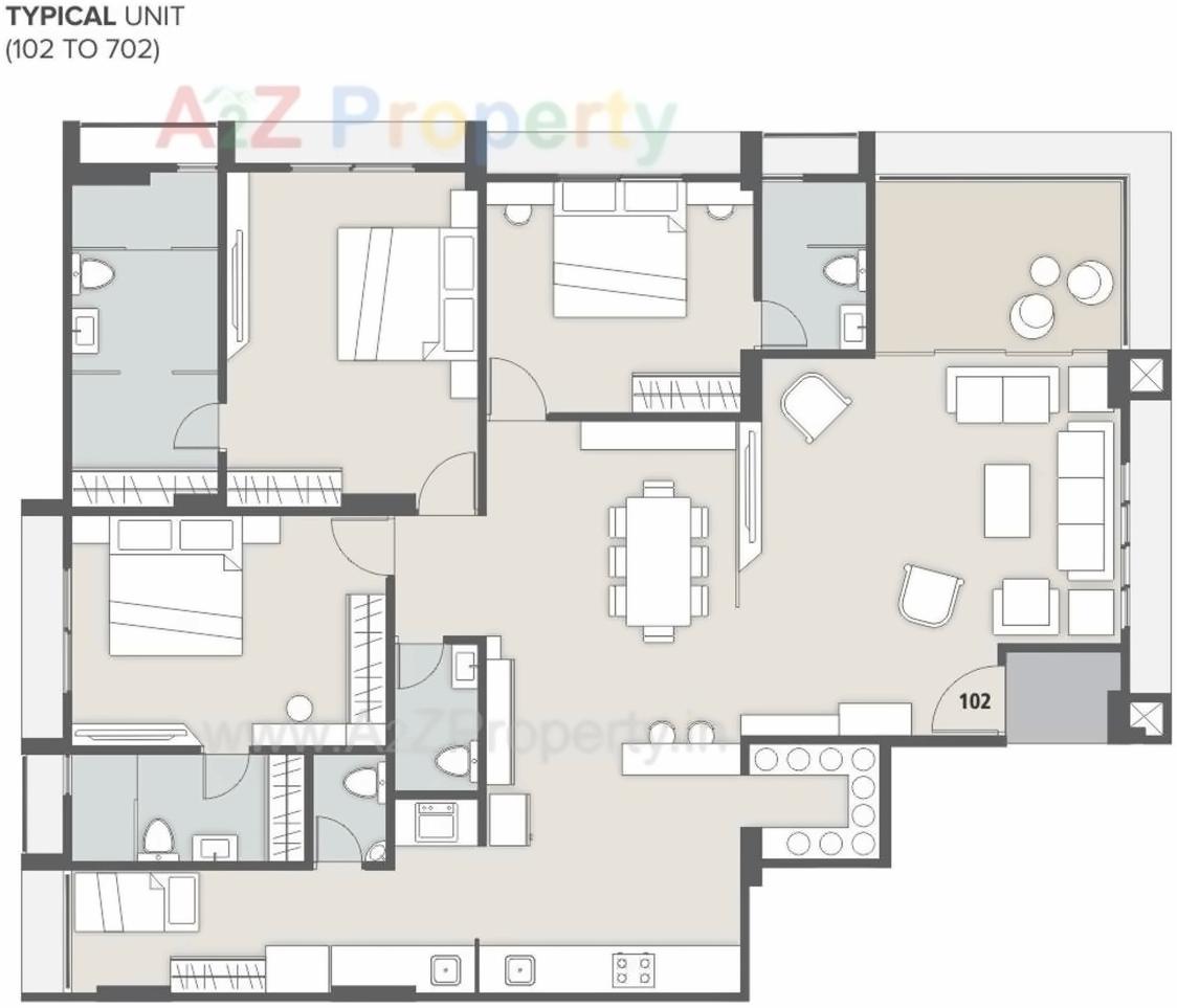 Layout of real estate project Adinath Residency located at Kocharab, Ahmedabad, Gujarat