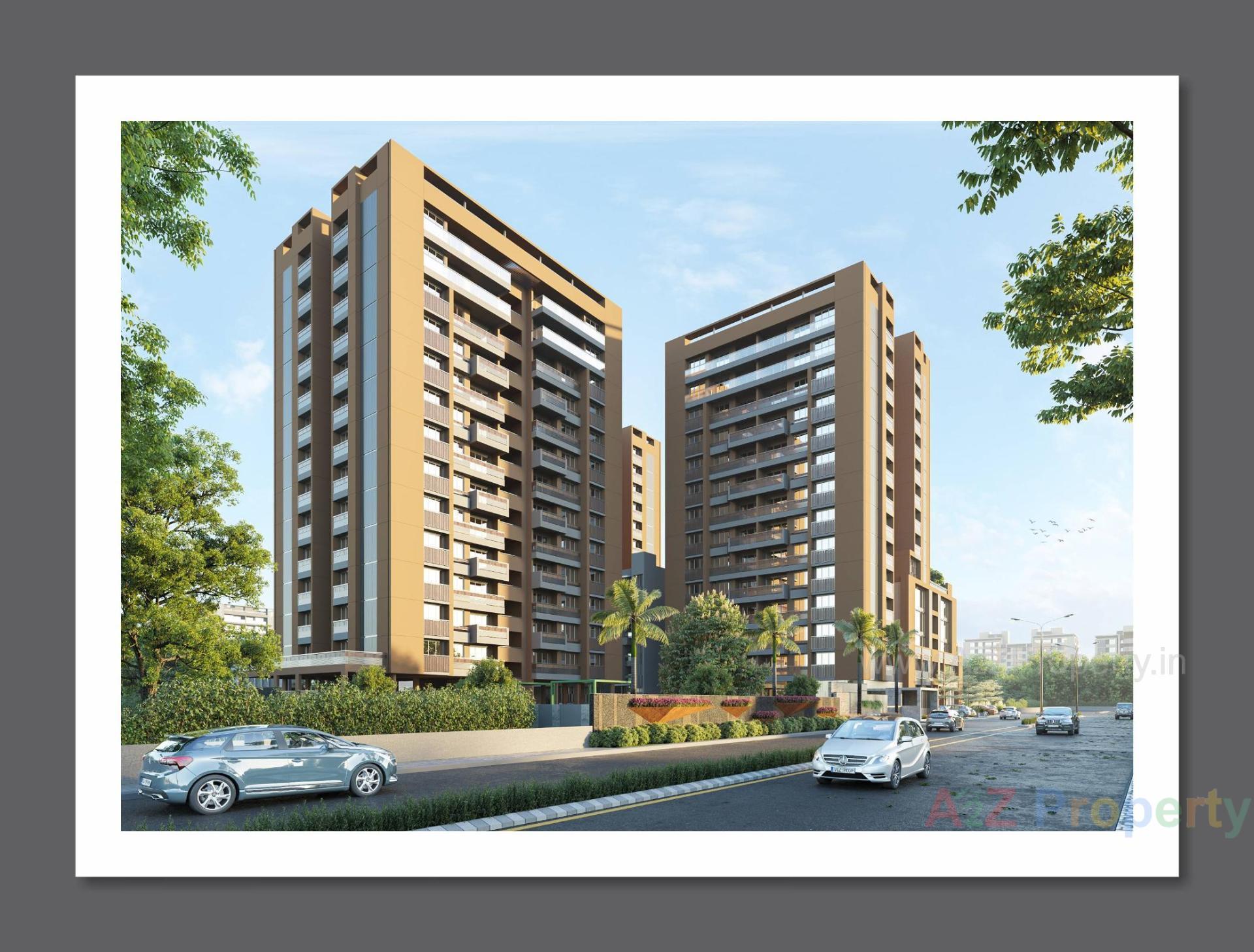 3D Elevation of real estate project Aditya Altuss located at Ahmedabad, Ahmedabad, Gujarat
