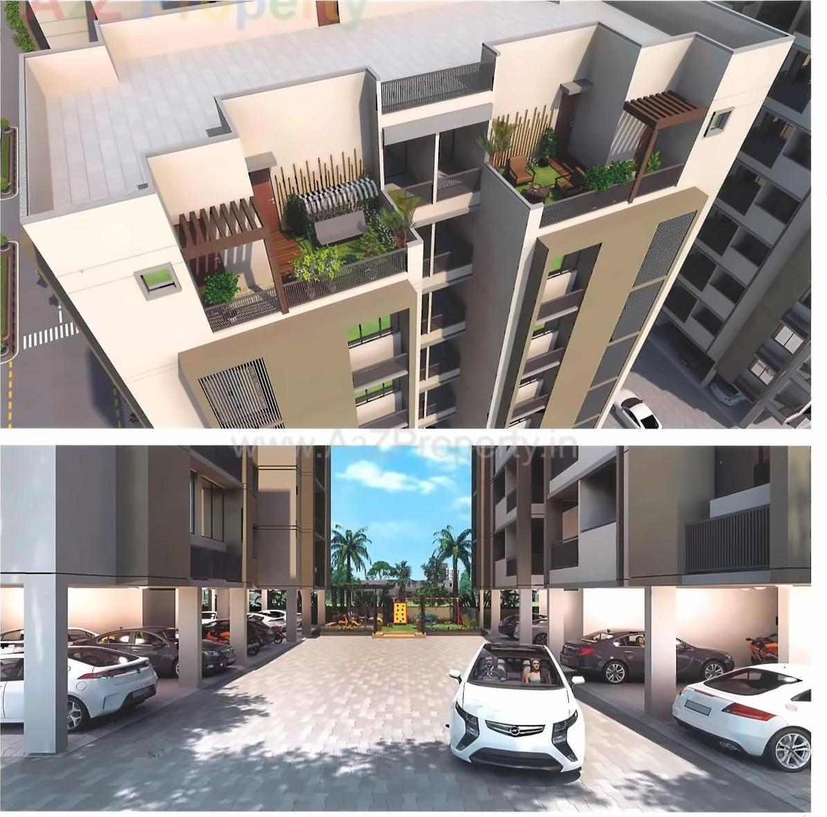 3D Elevation of real estate project Aditya Icon located at Vadaj, Ahmedabad, Gujarat