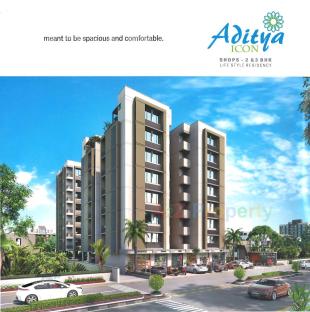 Elevation of real estate project Aditya Icon located at Vadaj, Ahmedabad, Gujarat