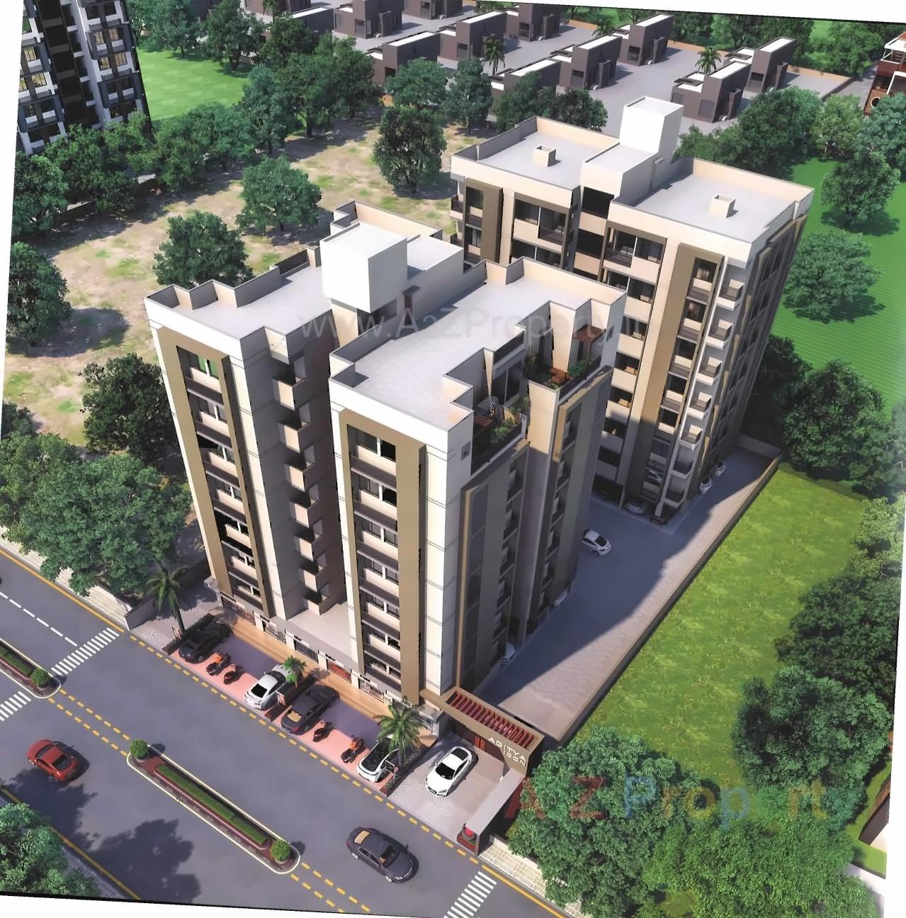 3D Elevation of real estate project Aditya Icon located at Vadaj, Ahmedabad, Gujarat