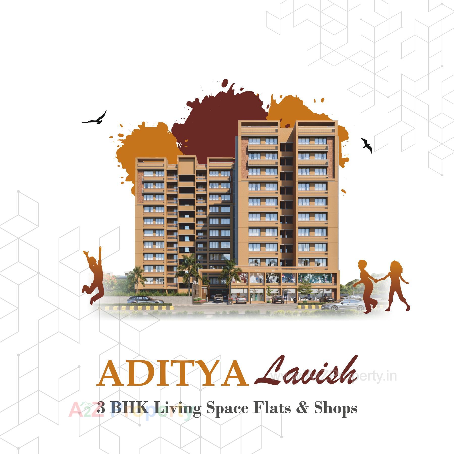 3D Elevation of real estate project Aditya Lavish located at Vastral, Ahmedabad, Gujarat