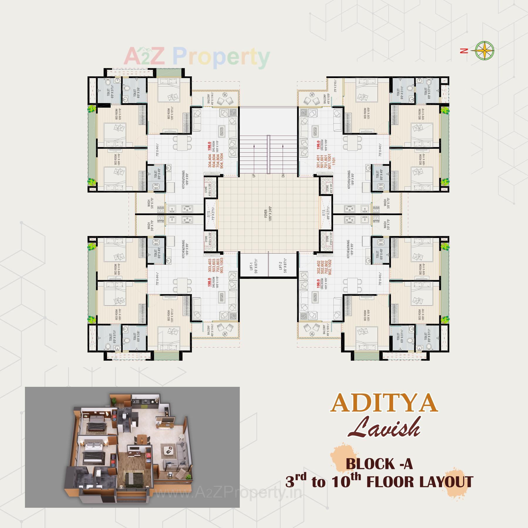 Layout of real estate project Aditya Lavish located at Vastral, Ahmedabad, Gujarat