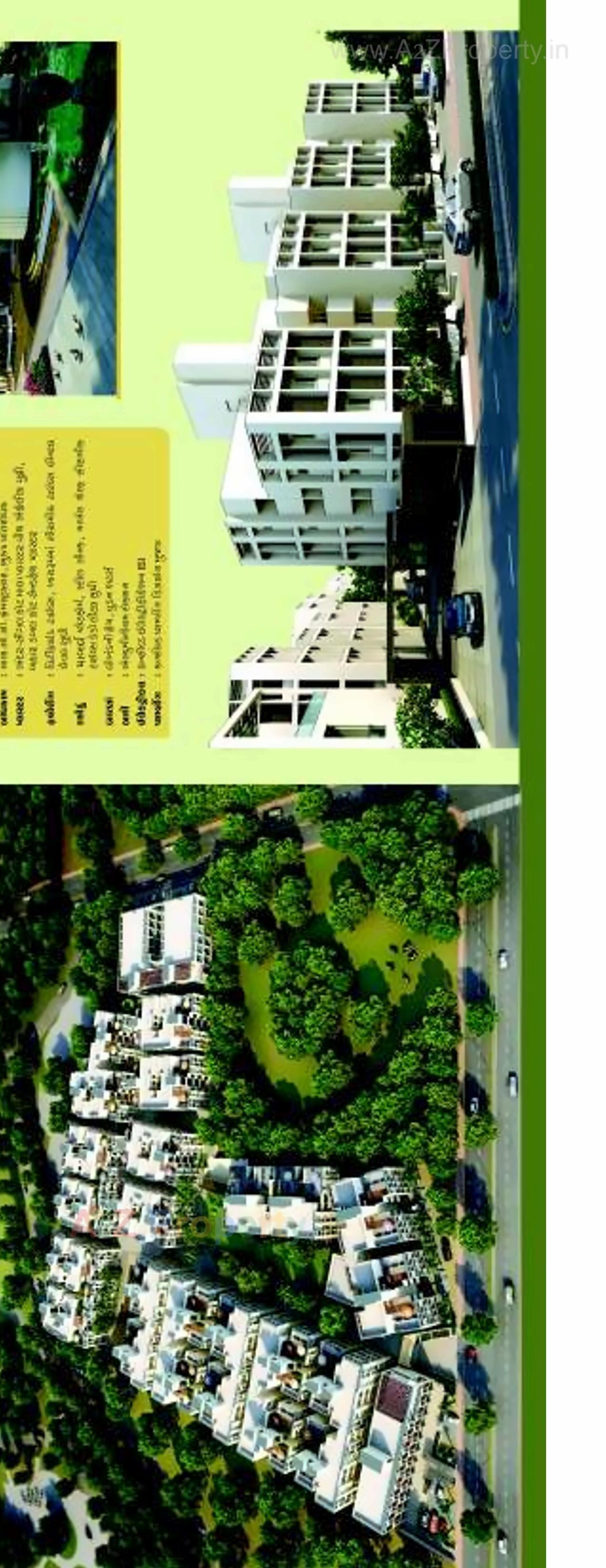 3D Elevation of real estate project Aditya Oasis located at Lambha, Ahmedabad, Gujarat