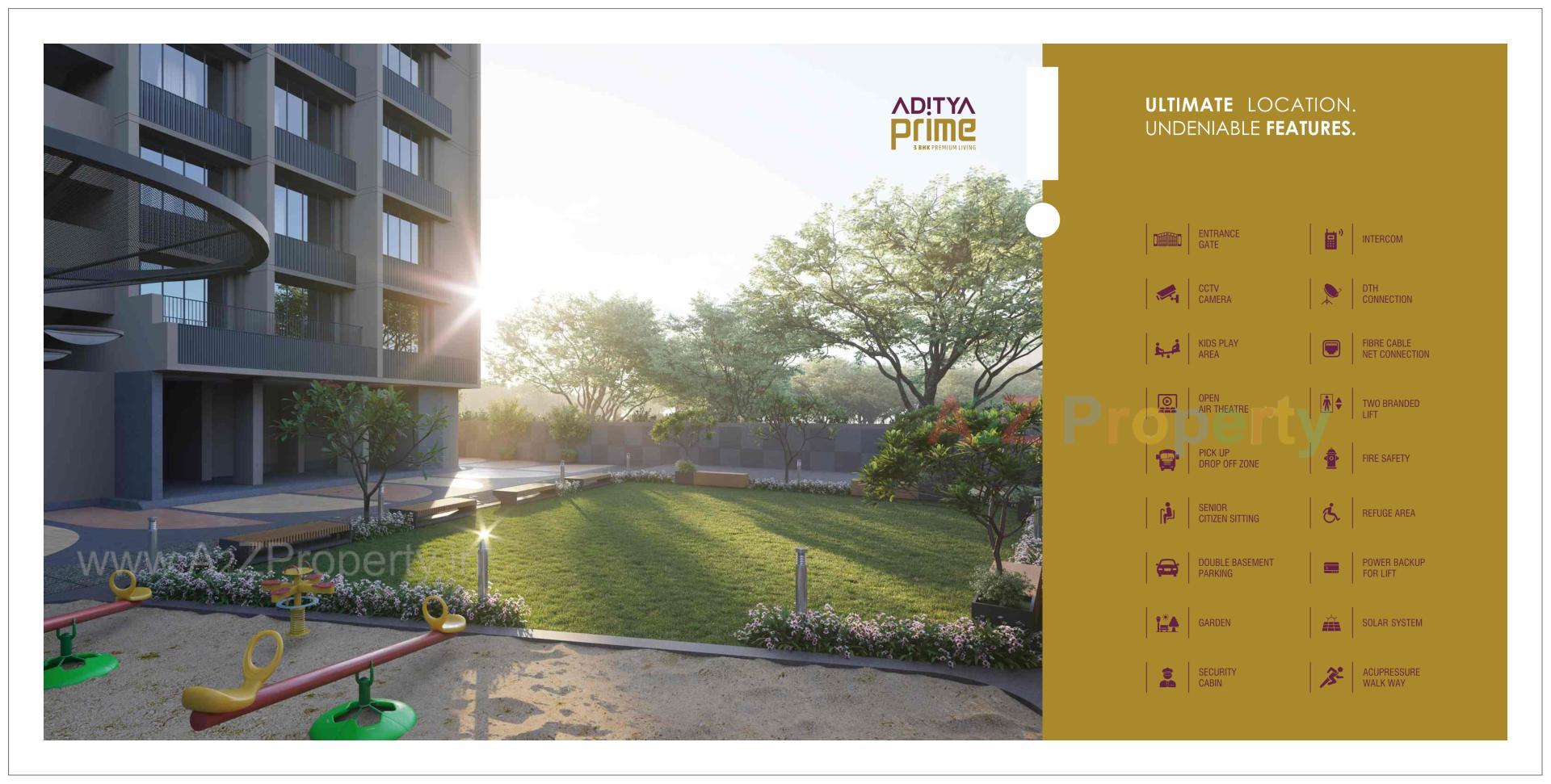 3D Elevation of real estate project Aditya Prime located at Ahmedabad, Ahmedabad, Gujarat
