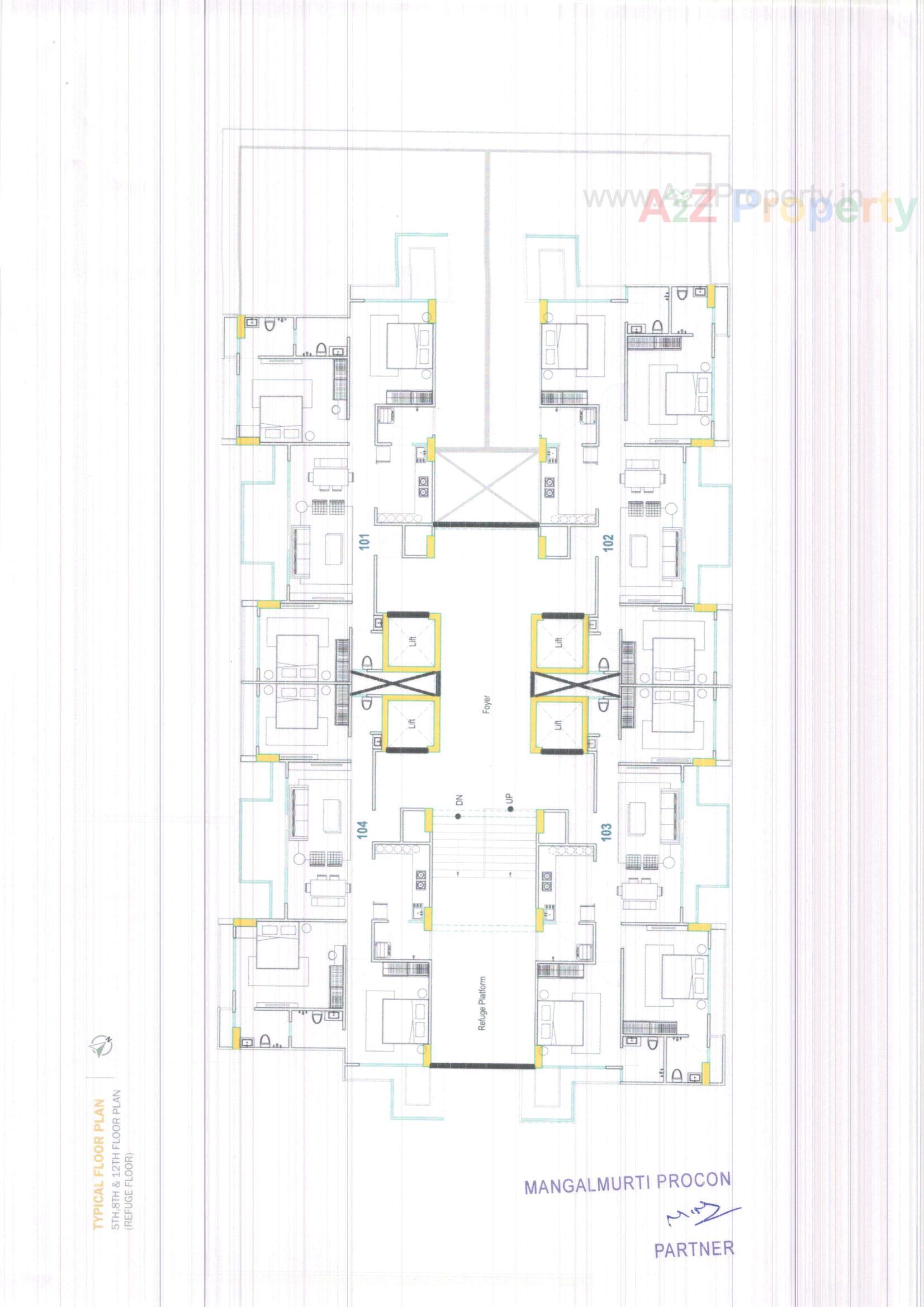 Layout of real estate project Advait located at Gota, Ahmedabad, Gujarat