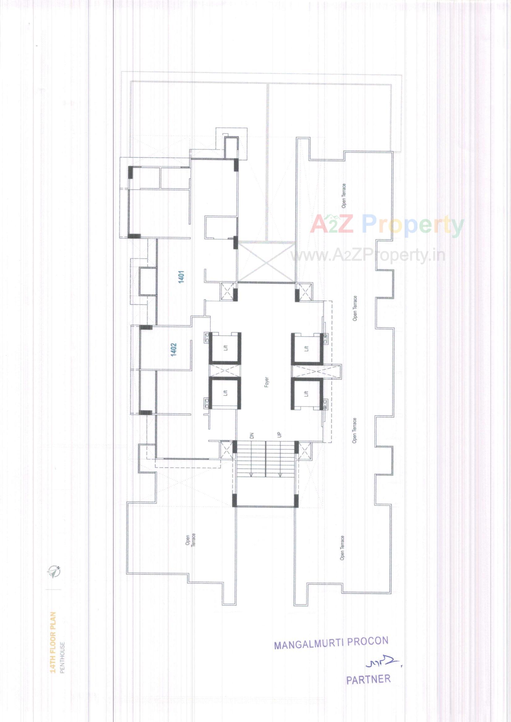 Layout of real estate project Advait located at Gota, Ahmedabad, Gujarat