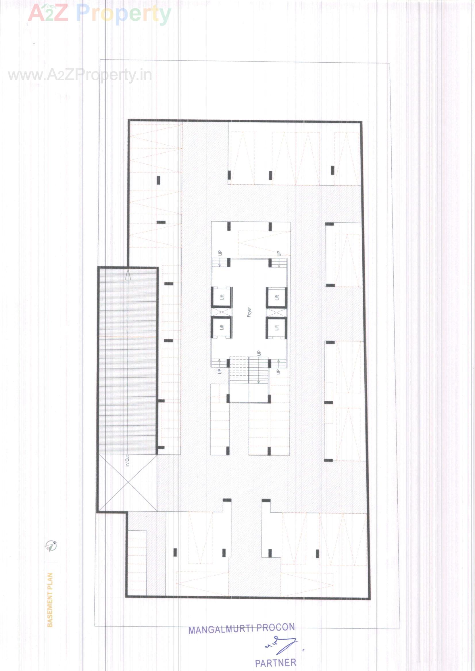 Layout of real estate project Advait located at Gota, Ahmedabad, Gujarat