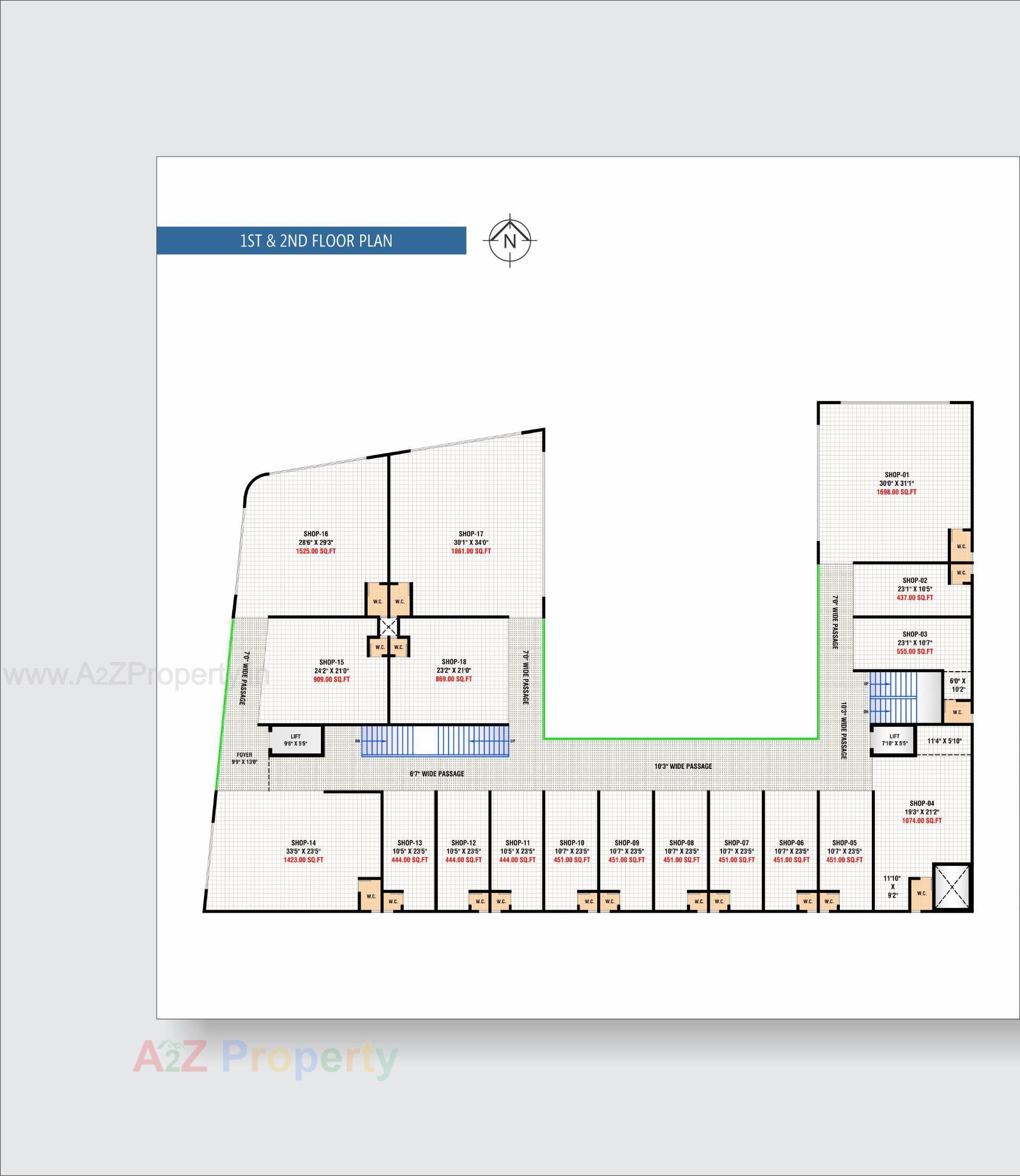 Layout of real estate project Aeon Plaza located at Vatva, Ahmedabad, Gujarat