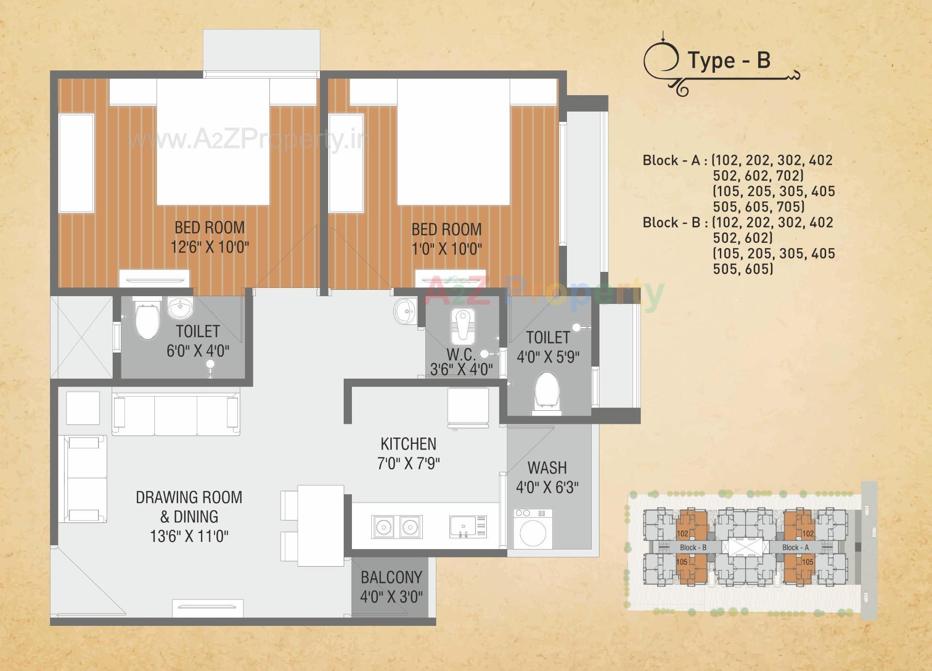 Layout of real estate project Ahmed Avenue located at Sarkhej, Ahmedabad, Gujarat