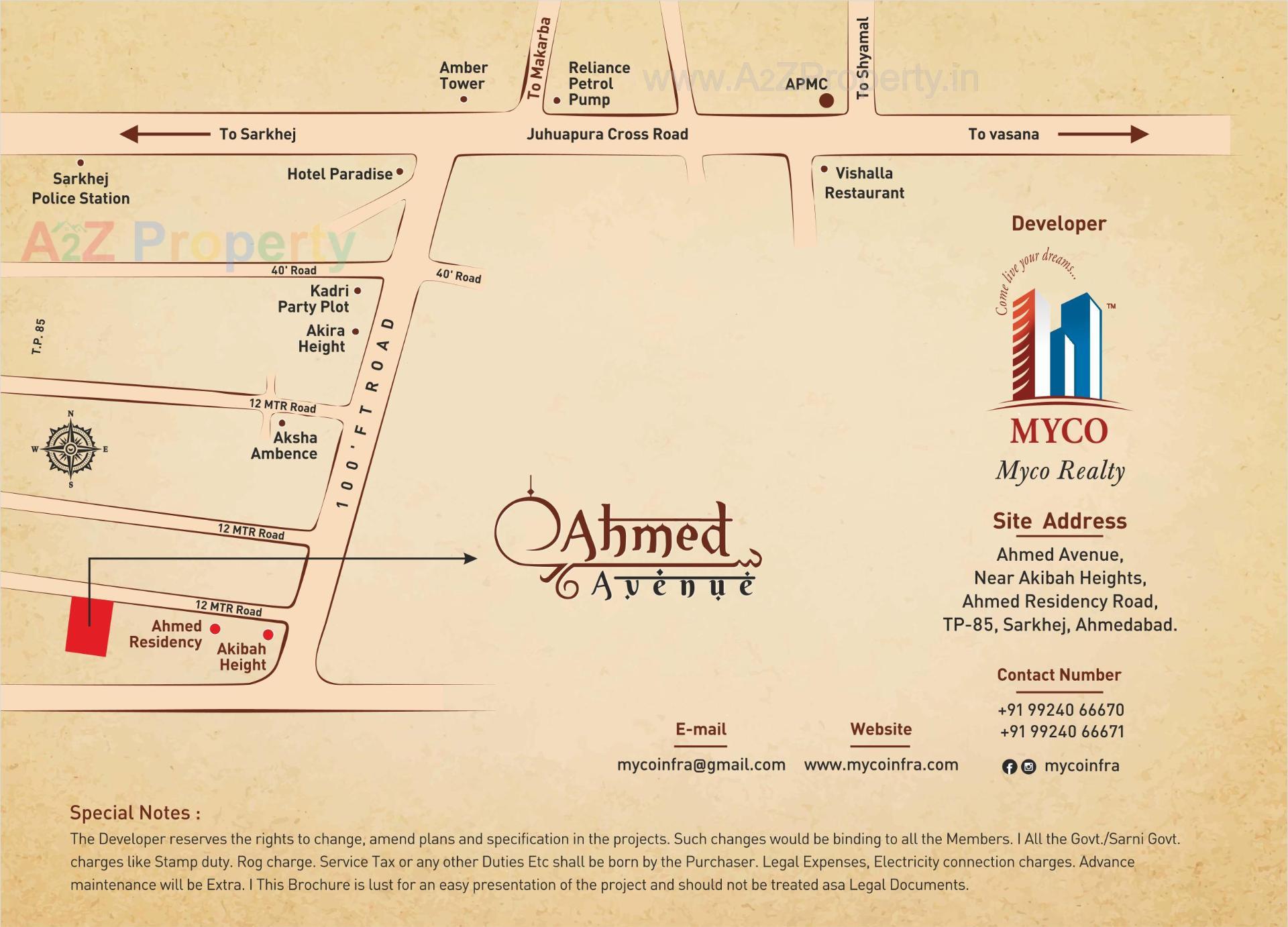  of real estate project Ahmed Avenue located at Sarkhej, Ahmedabad, Gujarat