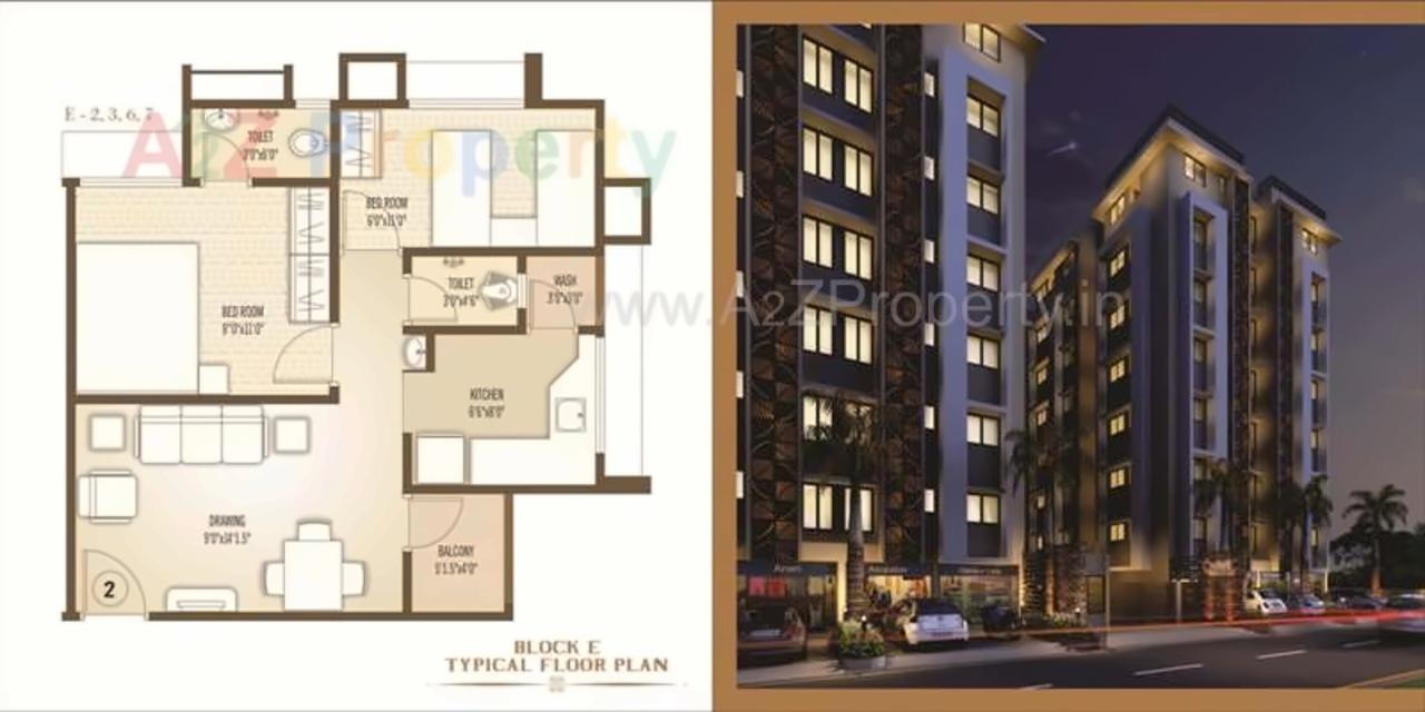 Layout of real estate project Ahmed Residency located at Sarkhej, Ahmedabad, Gujarat