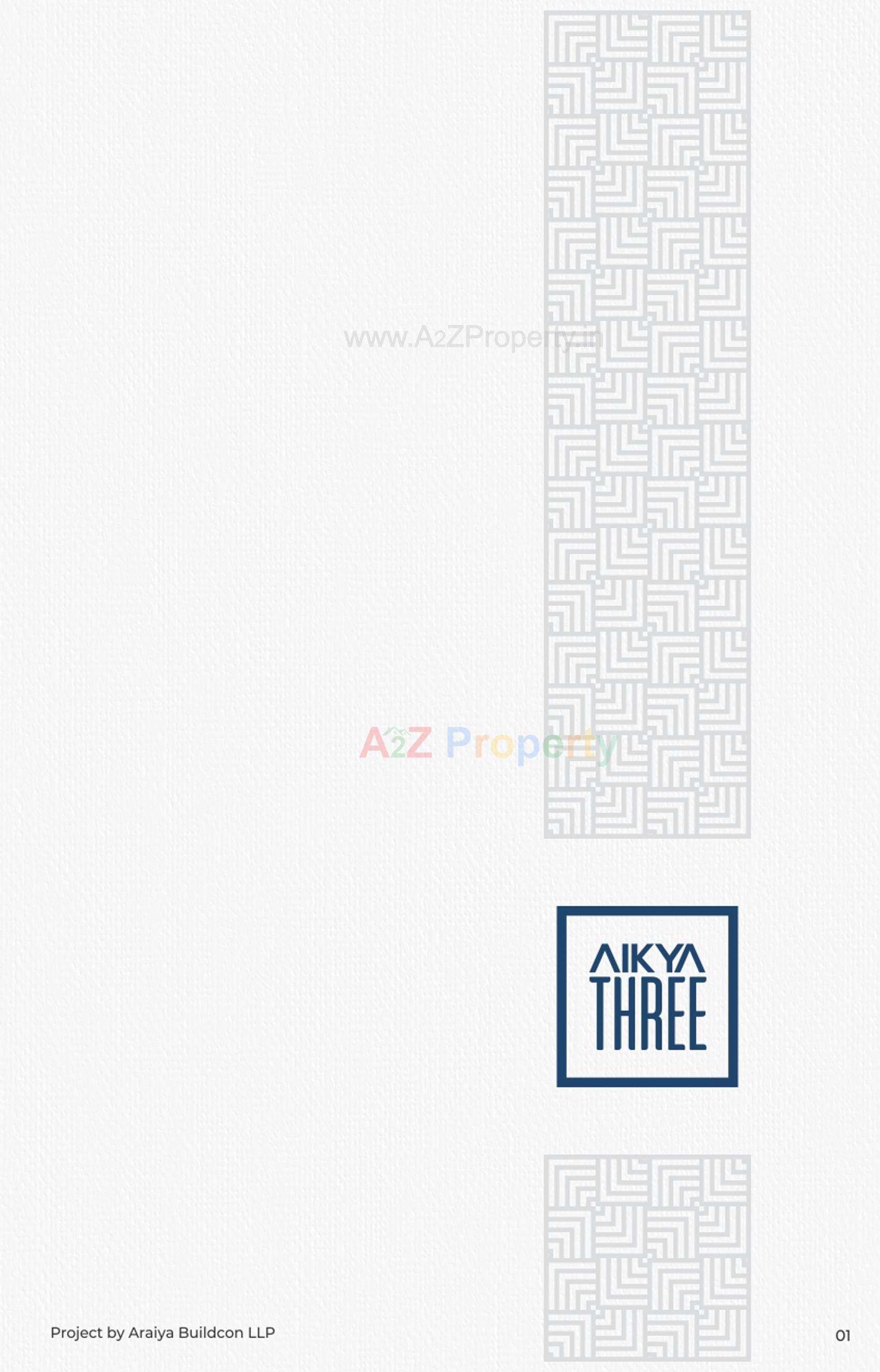 Layout of real estate project Aikya Three located at Chhadawad, Ahmedabad, Gujarat