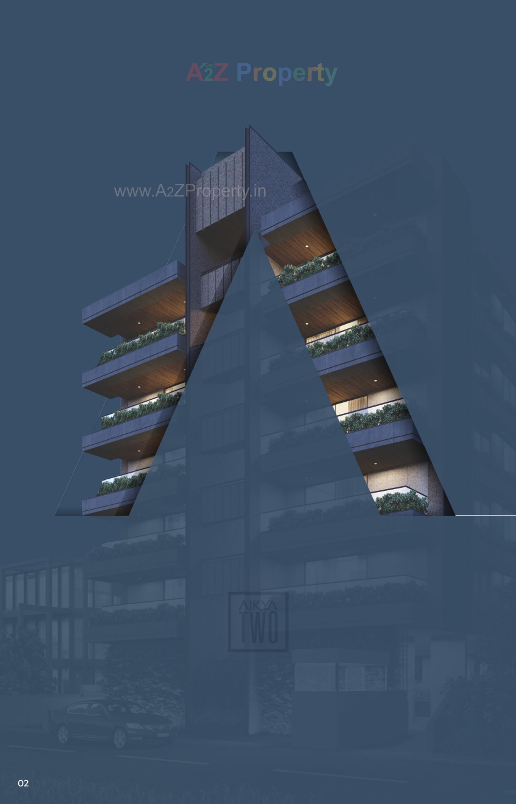 3D Elevation of real estate project Aikya Two located at Kochrab, Ahmedabad, Gujarat