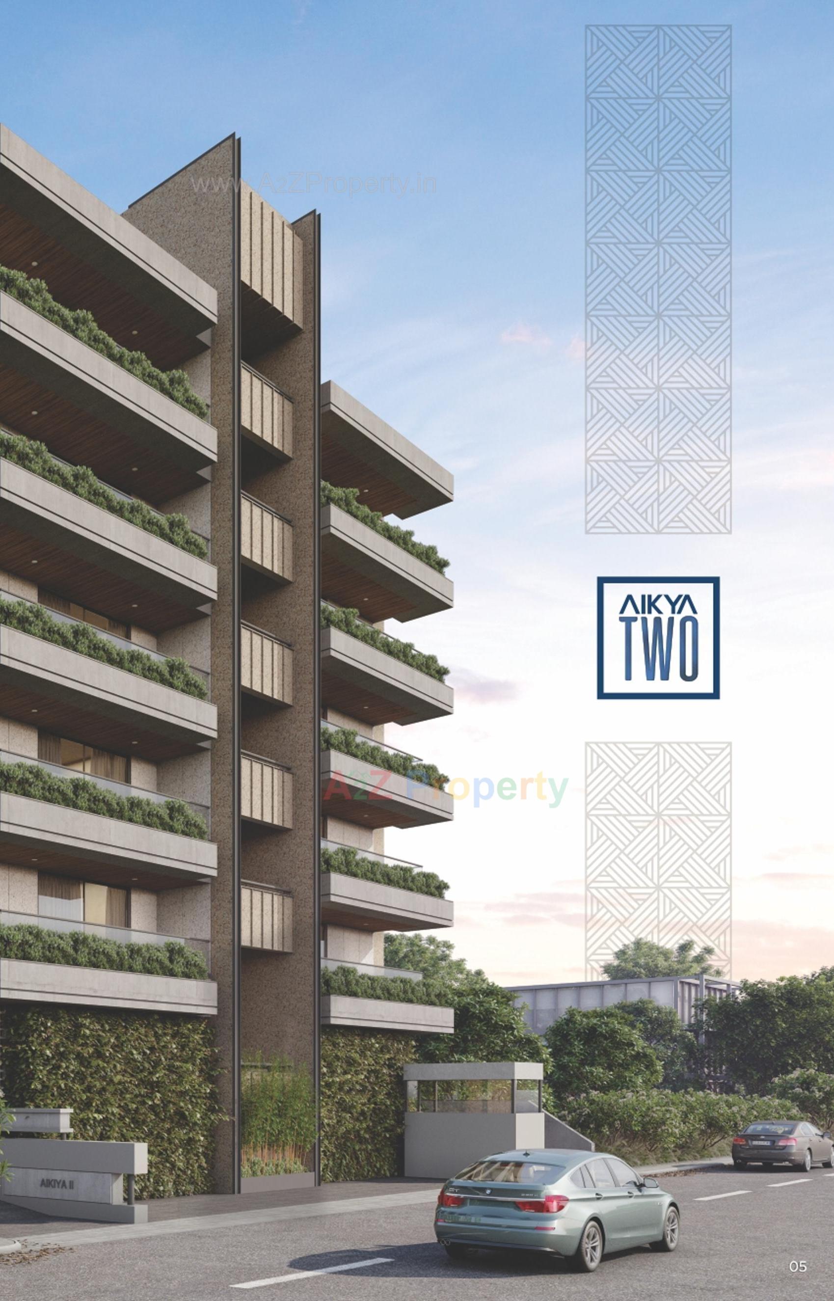 3D Elevation of real estate project Aikya Two located at Kochrab, Ahmedabad, Gujarat