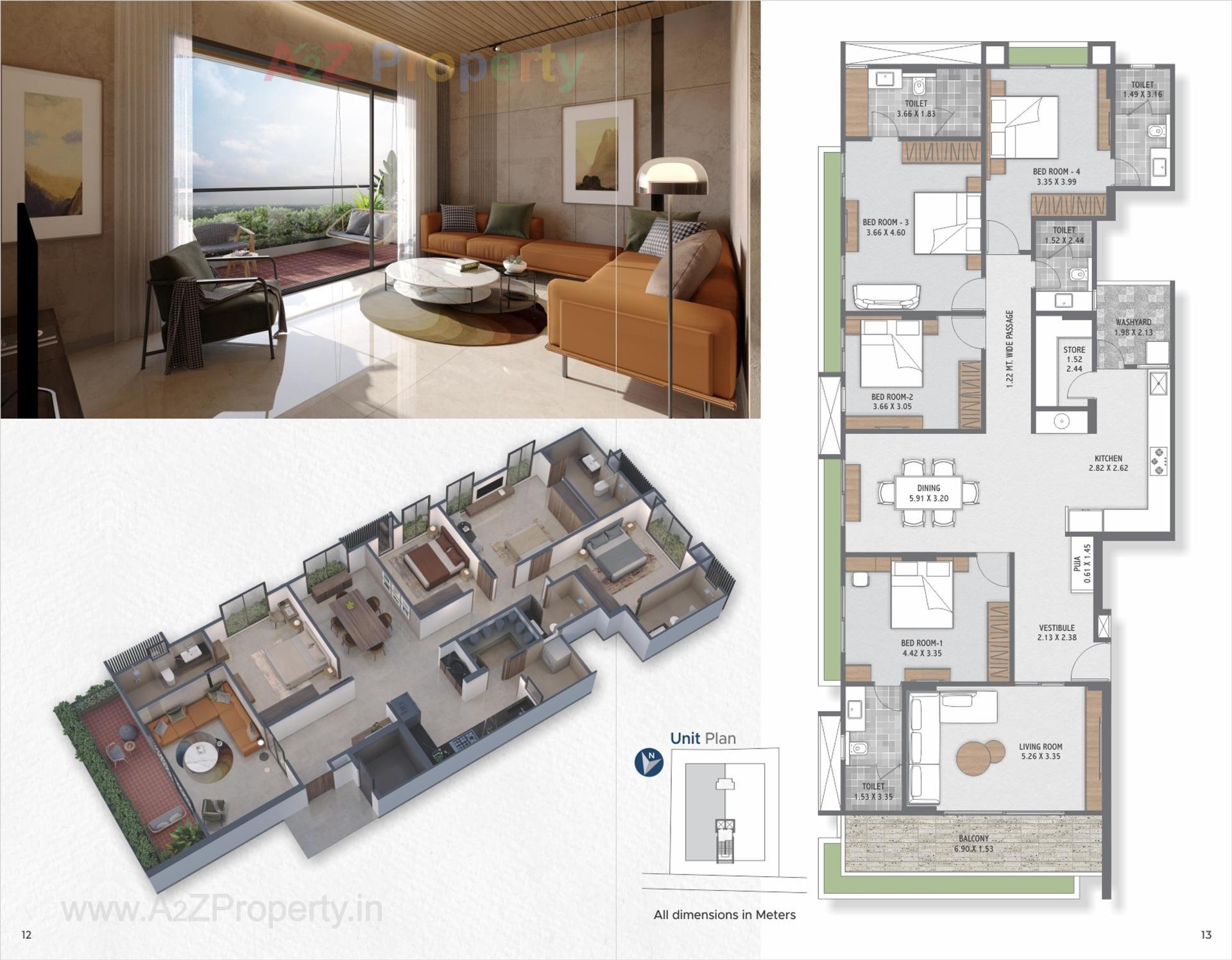 Layout of real estate project Aikya Two located at Kochrab, Ahmedabad, Gujarat