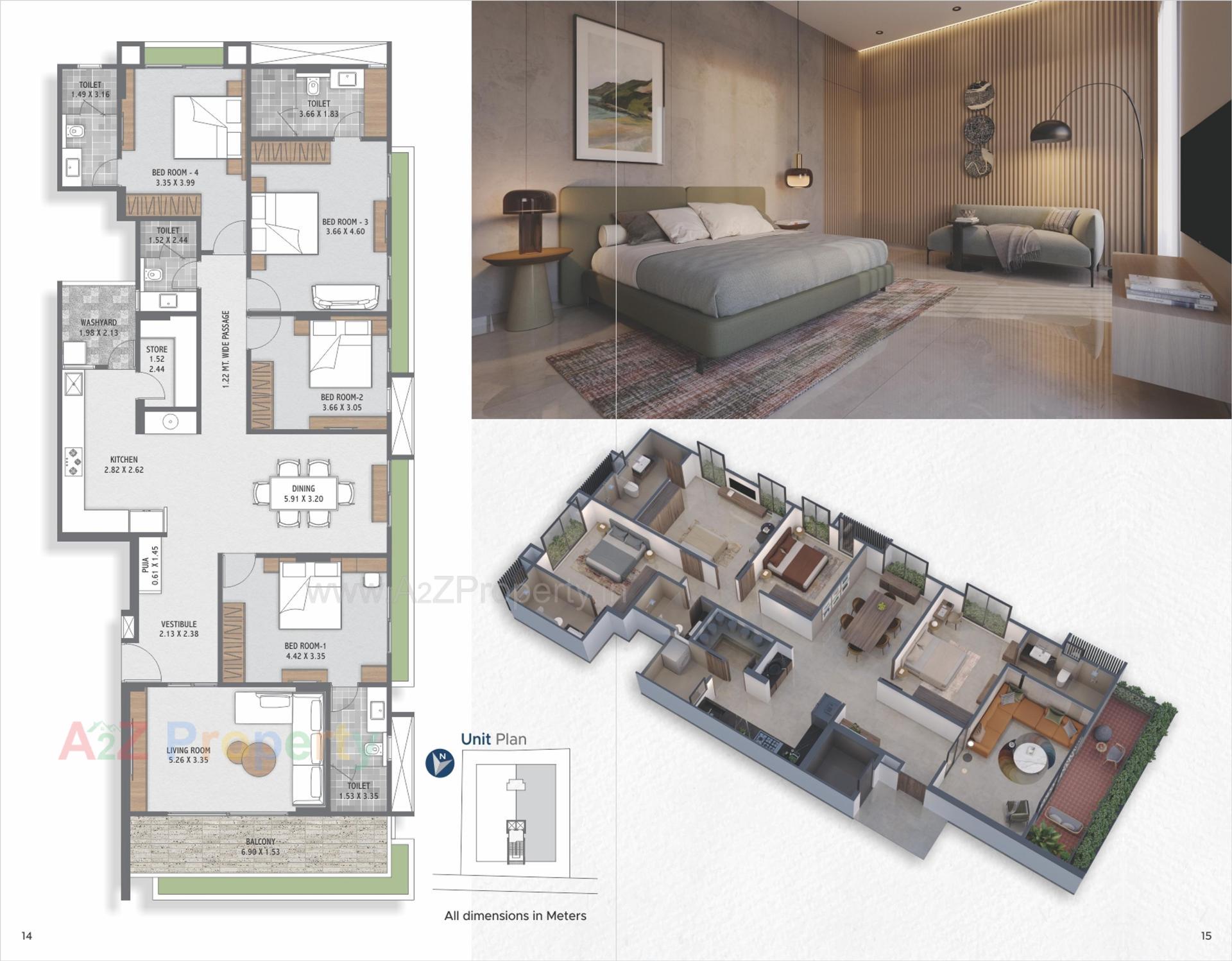 Layout of real estate project Aikya Two located at Kochrab, Ahmedabad, Gujarat