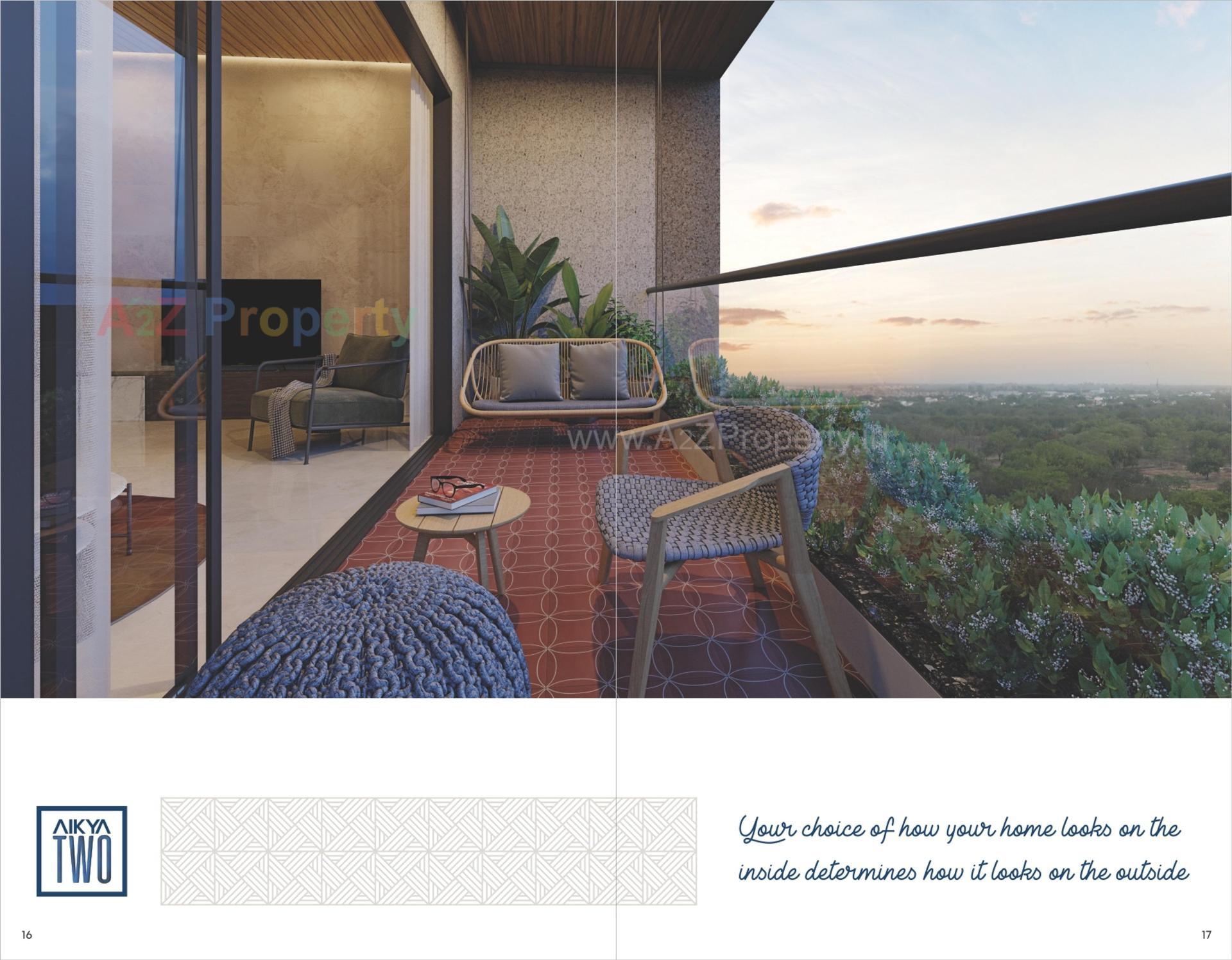 3D Elevation of real estate project Aikya Two located at Kochrab, Ahmedabad, Gujarat