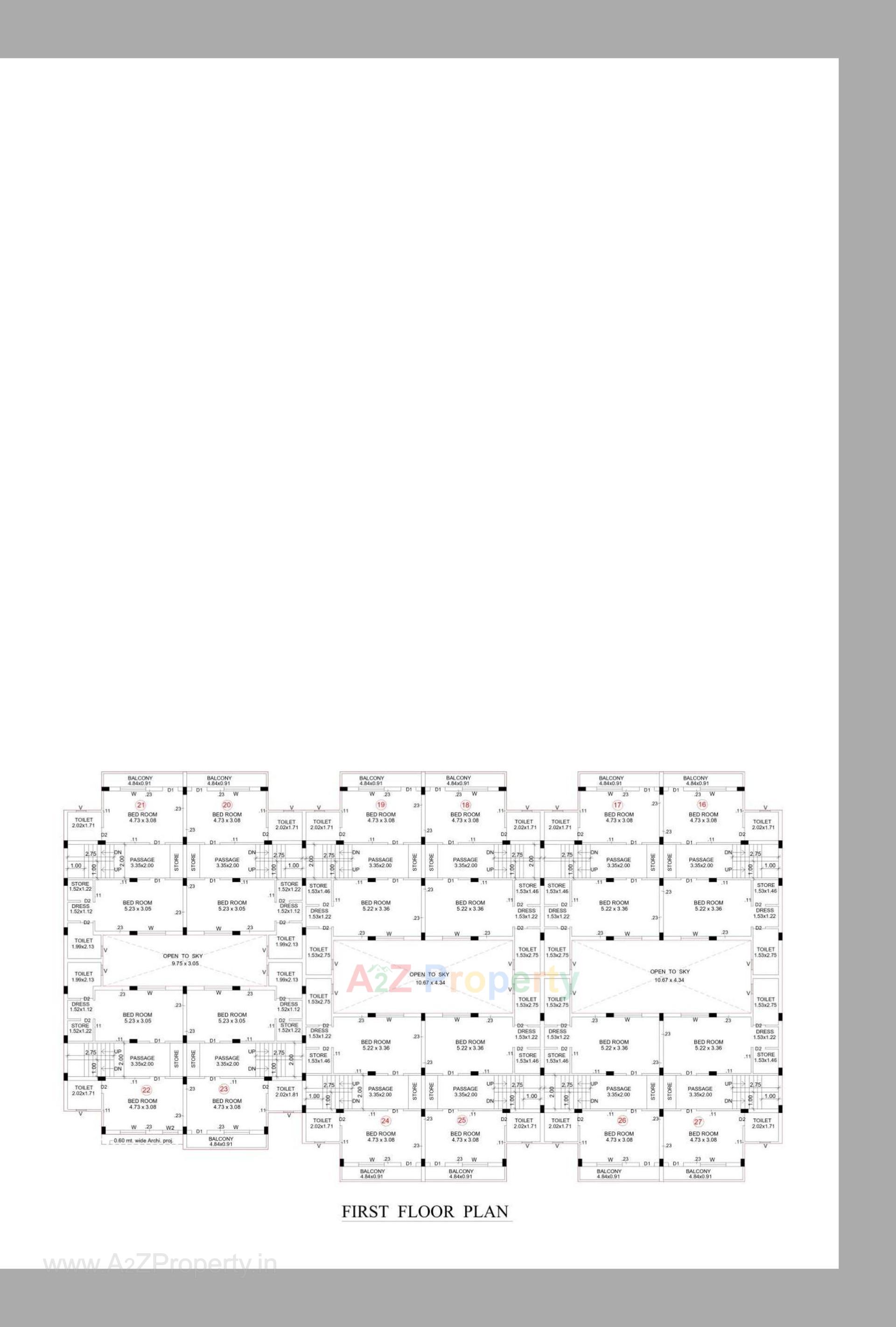 Layout of real estate project Airavat Elysium located at Singarva, Ahmedabad, Gujarat