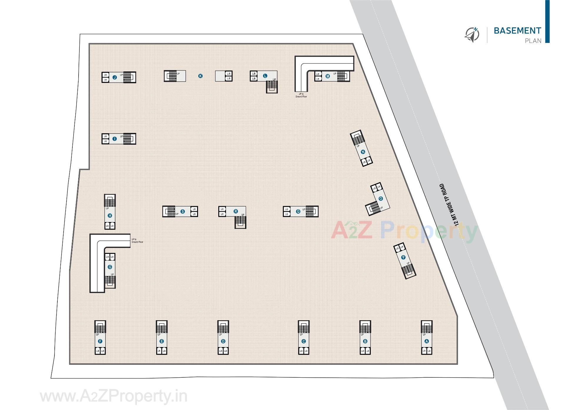 Layout of real estate project Airport View Residency located at Hansol, Ahmedabad, Gujarat