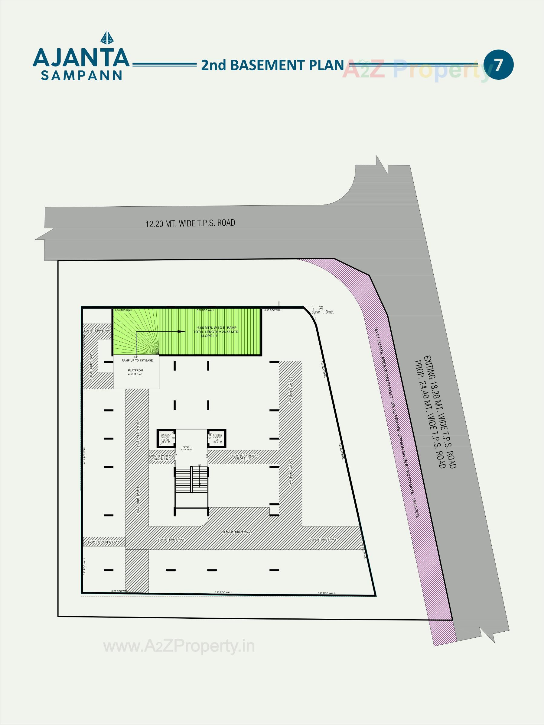 Layout of real estate project Ajanta Sampann located at Usmanpura, Ahmedabad, Gujarat