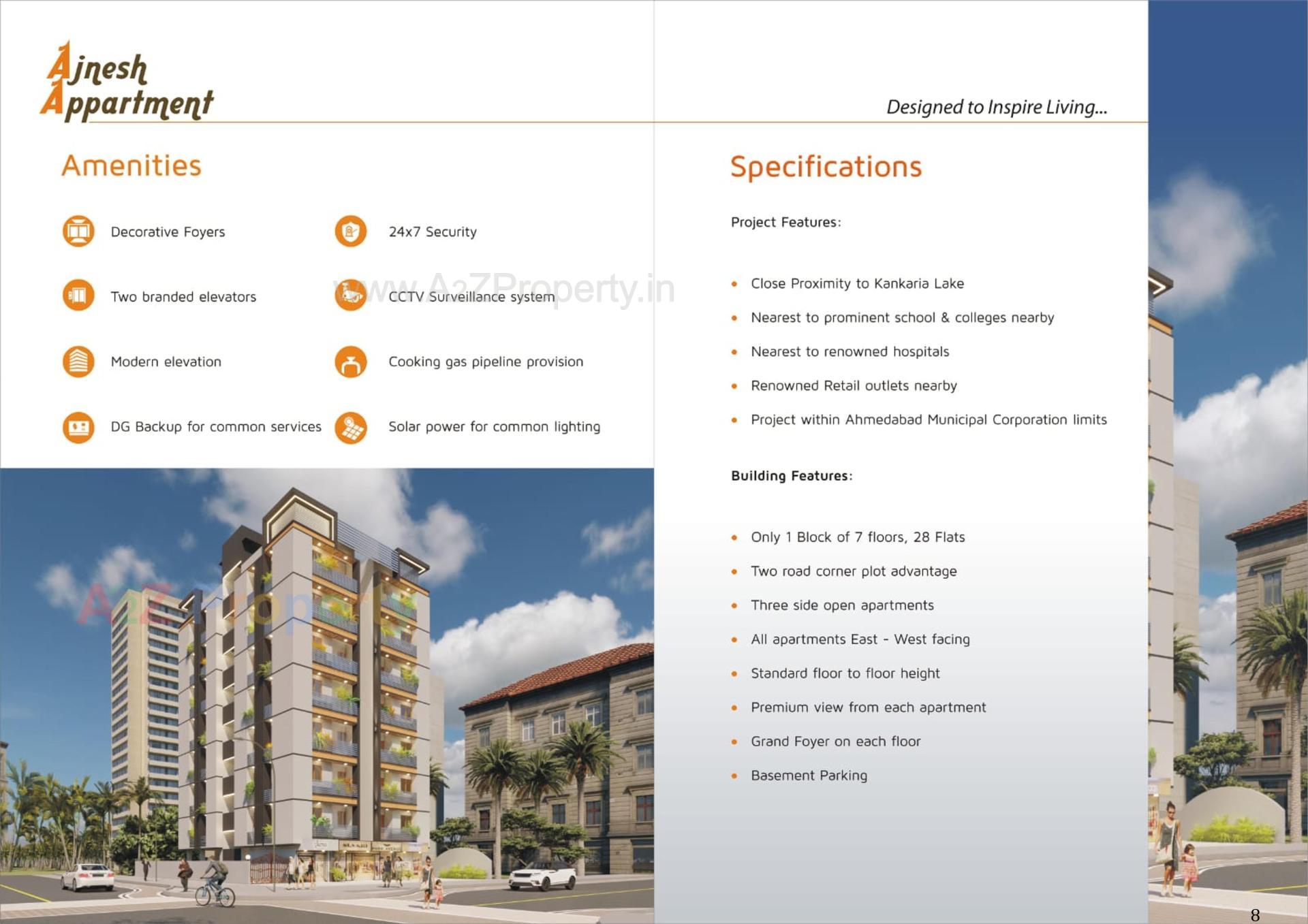  of real estate project Ajnesh Appartment located at Rajpur--hirpur, Ahmedabad, Gujarat