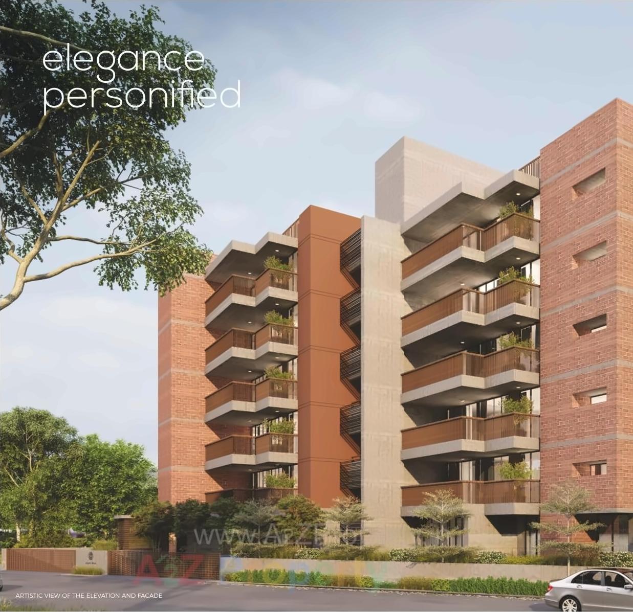 3D Elevation of real estate project Akalpya located at Jodhpur, Ahmedabad, Gujarat