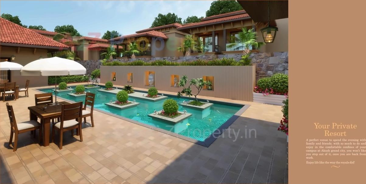 3D Elevation of real estate project Akash Grand City located at Enasan, Ahmedabad, Gujarat